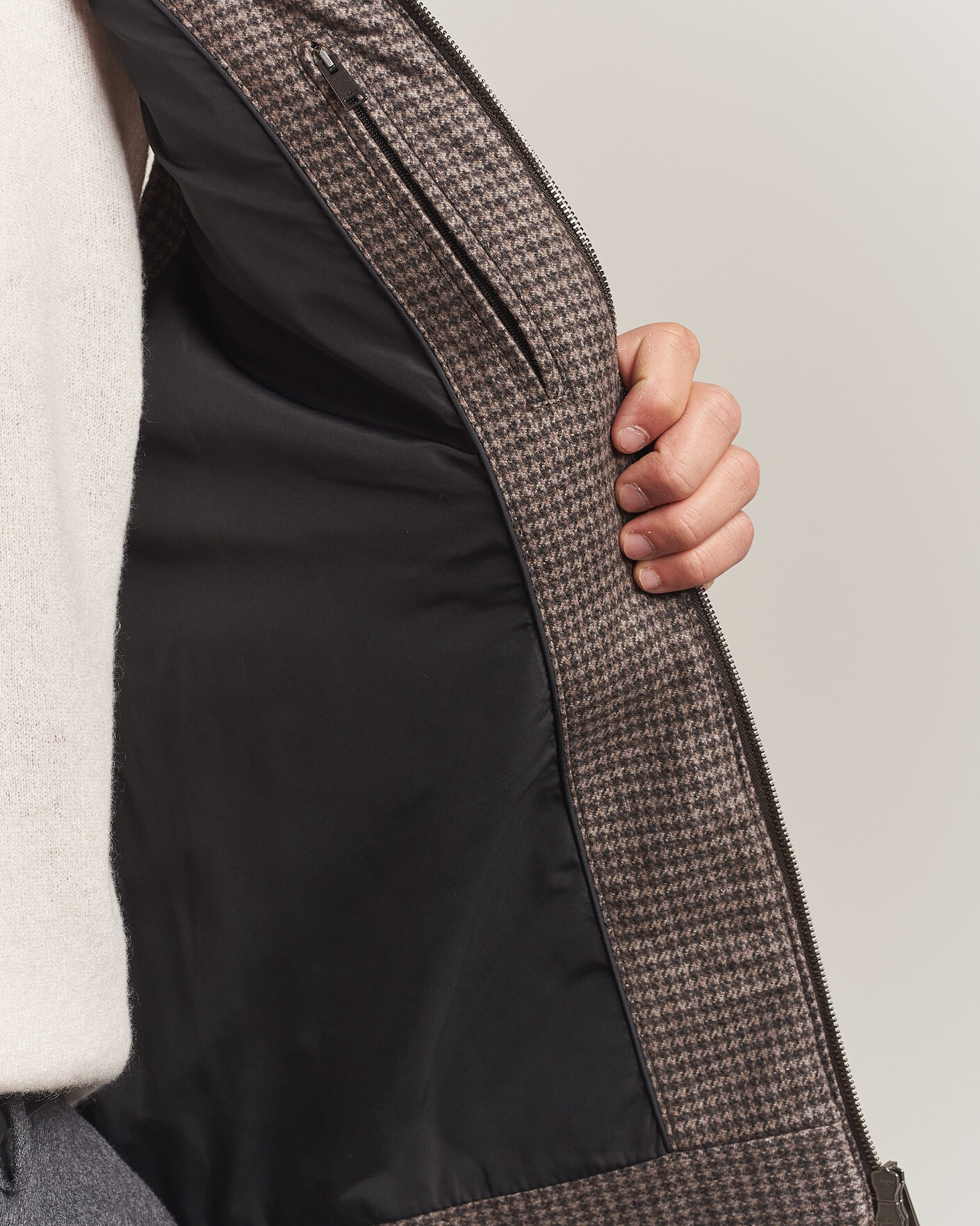 Hombres | Chalecos | Eton | Wool/Cashmere Padded Vest Brown