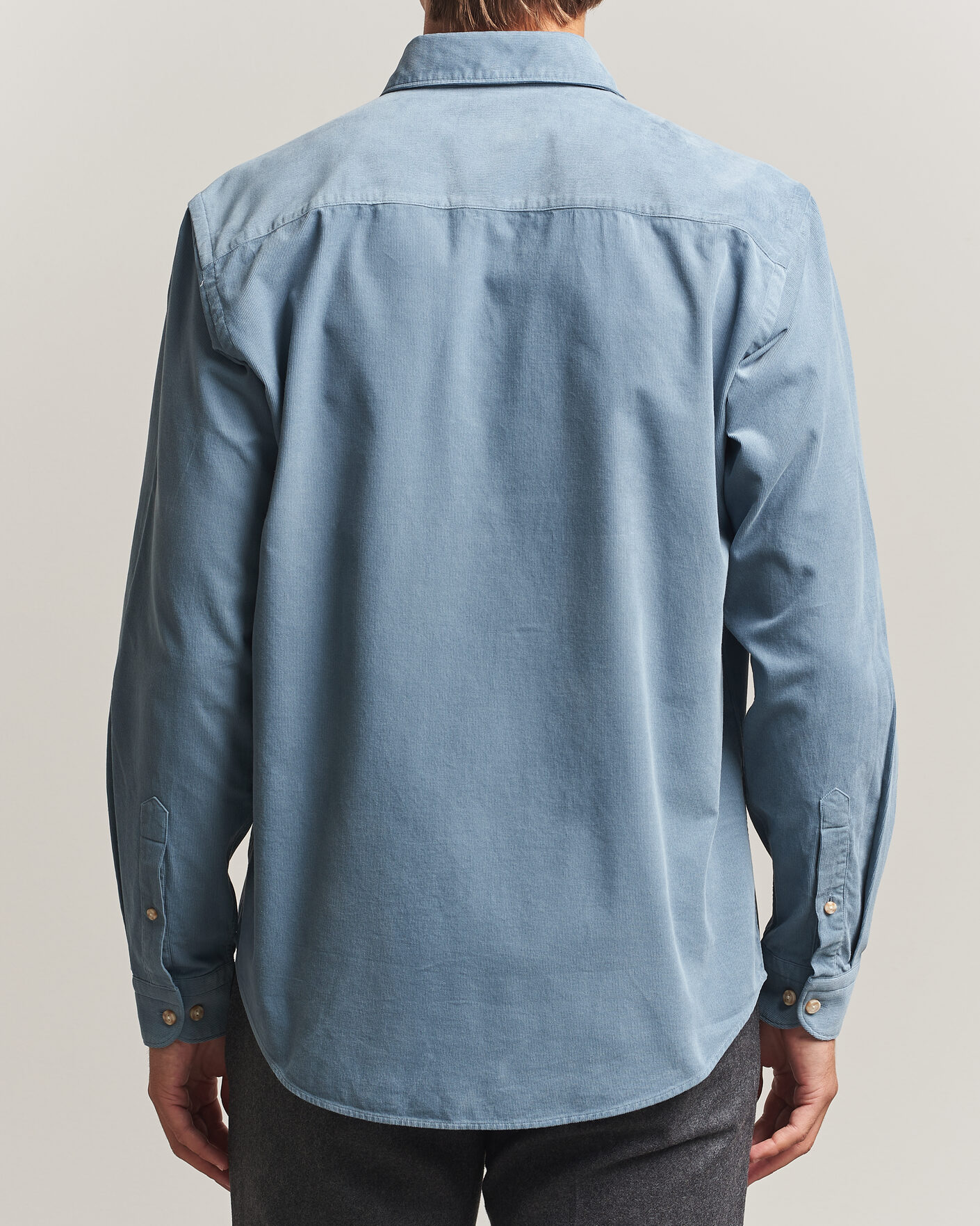 Hombres | Camisas | Eton | Casual Fit Corduroy Shirt Blue