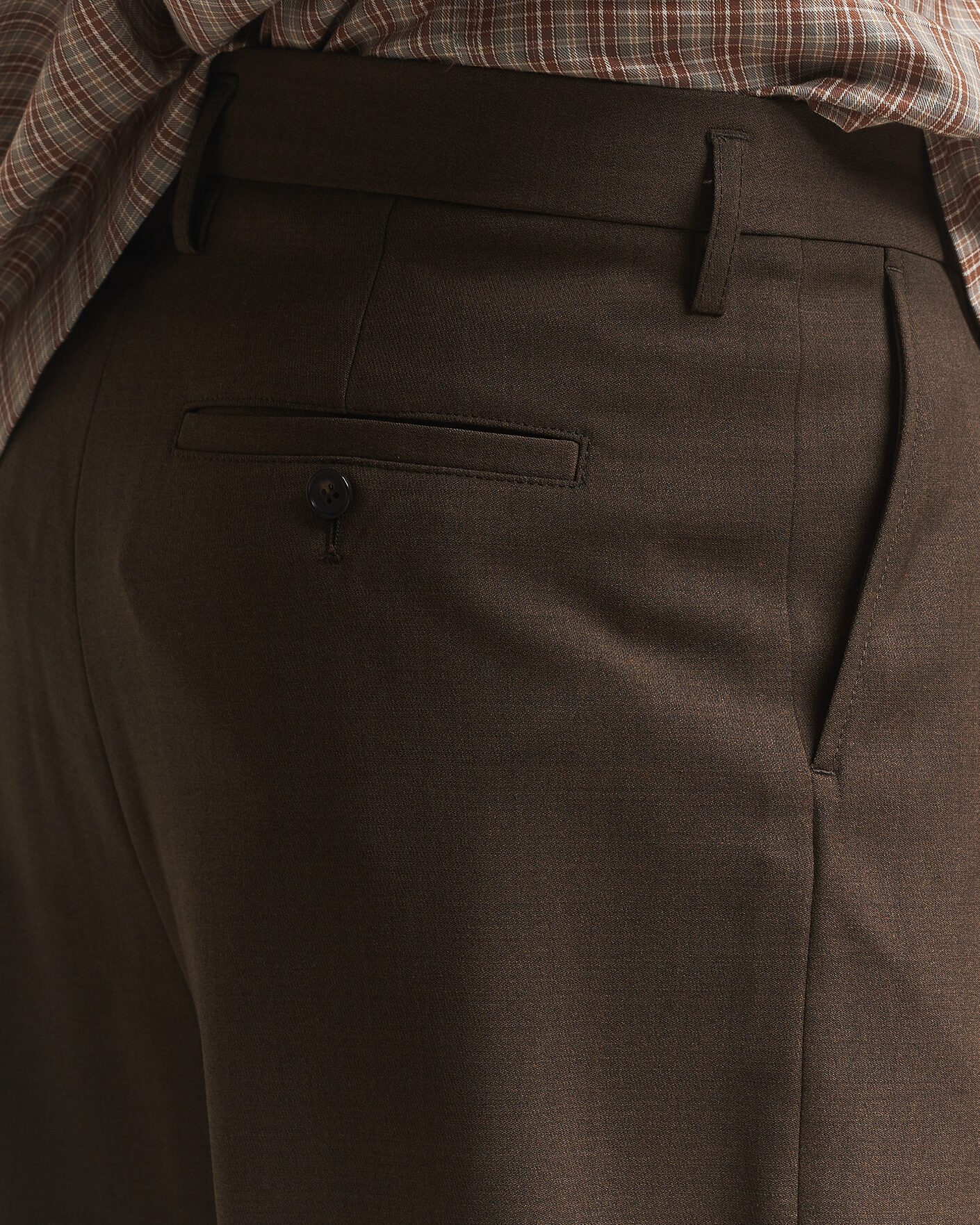 Hombres | Pantalones | Filippa K | Milo Wide Wool Trousers Walnut Brown