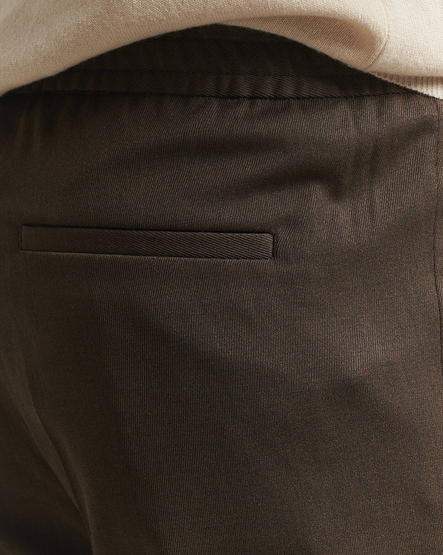 Hombres | Pantalones | Filippa K | Theo Relaxed Wool Trousers Walnut Brown