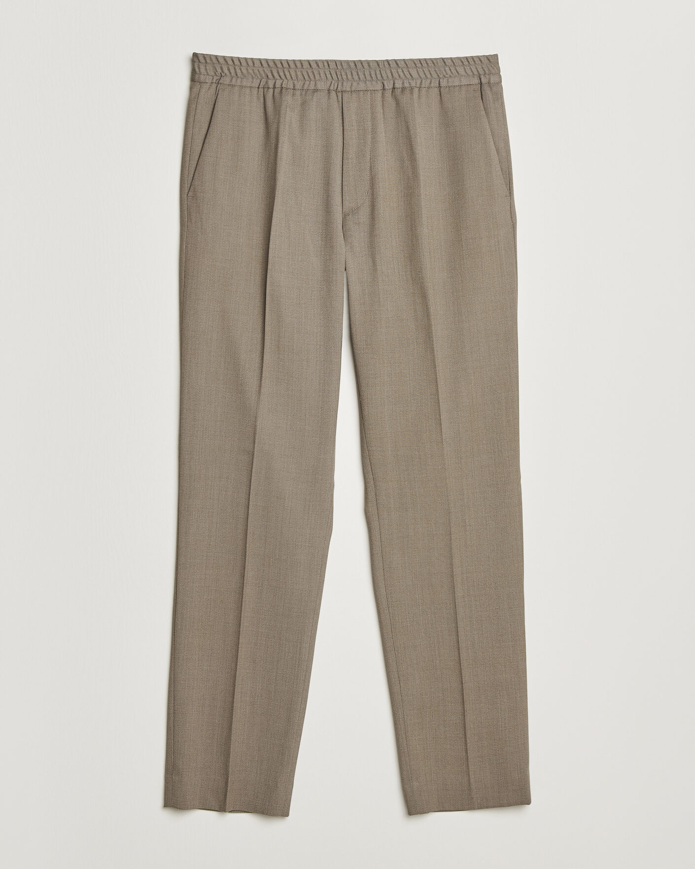 Hombres | Pantalones | Filippa K | Theo Relaxed Wool Trousers Stone Taupe