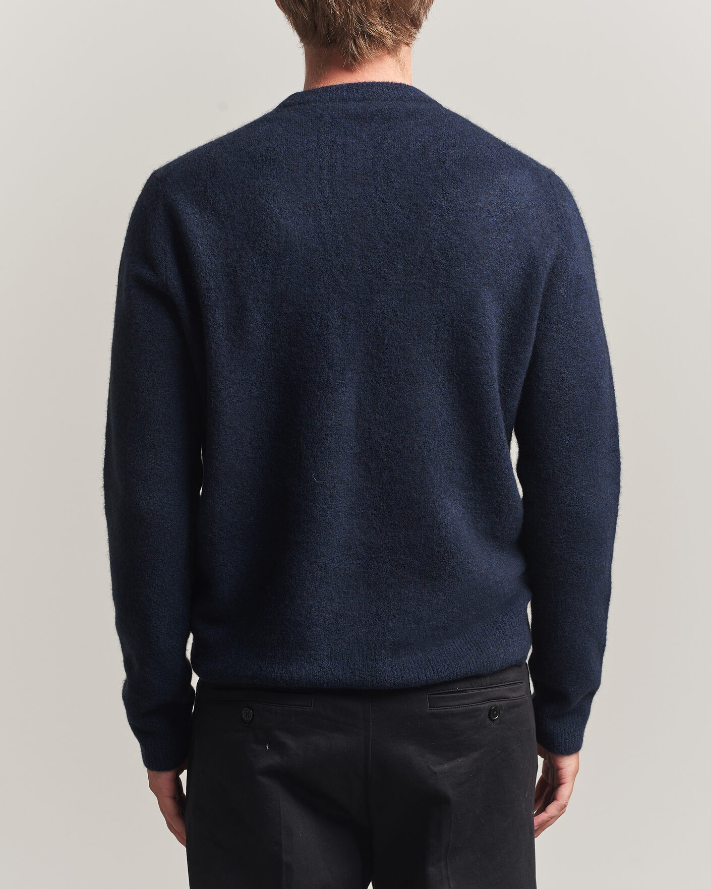 Hombres | Jerséis y prendas de punto | Filippa K | Yak Knitted Sweater Navy