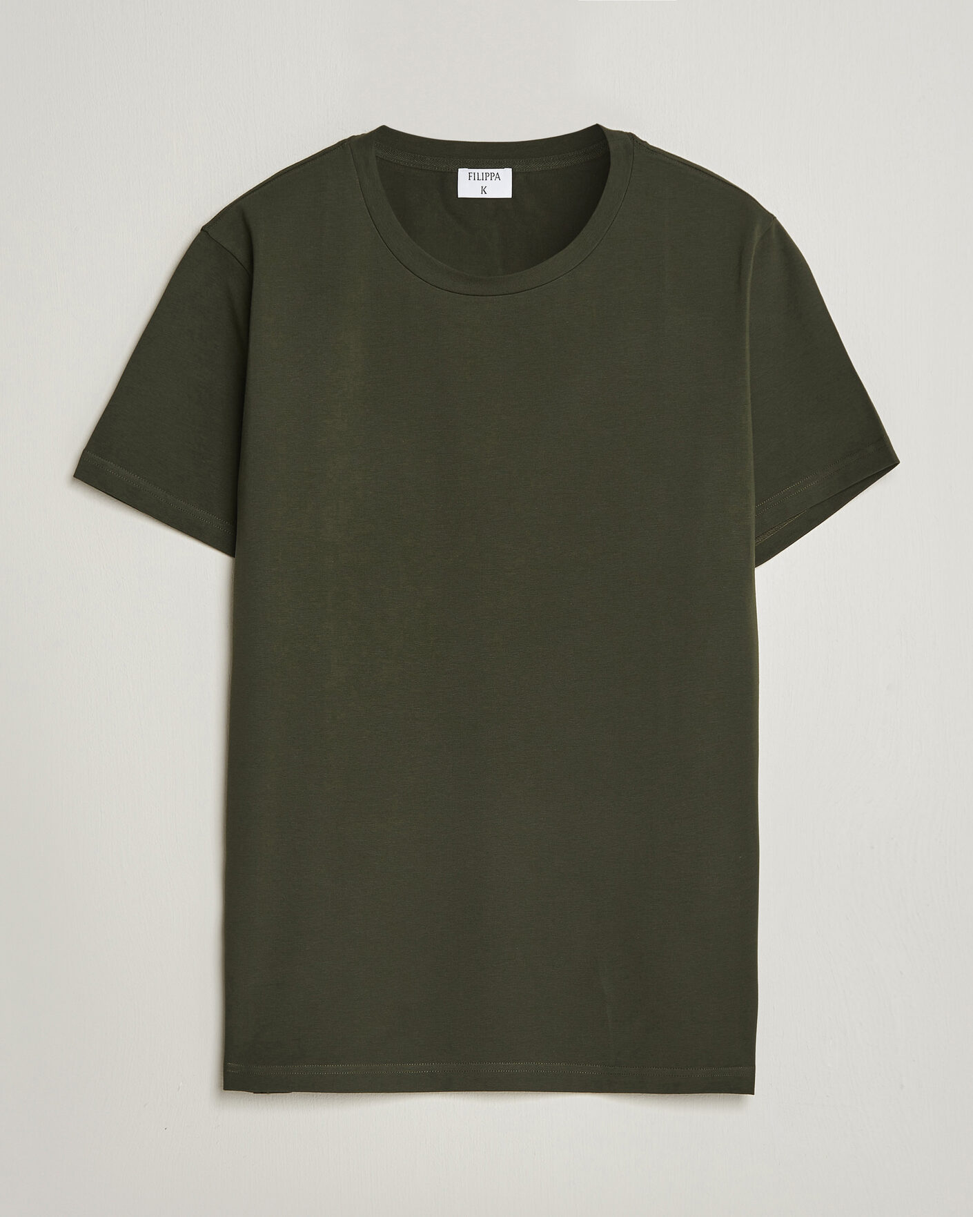 Hombres | Camisetas | Filippa K | Soft Lycra T-Shirt Night Green