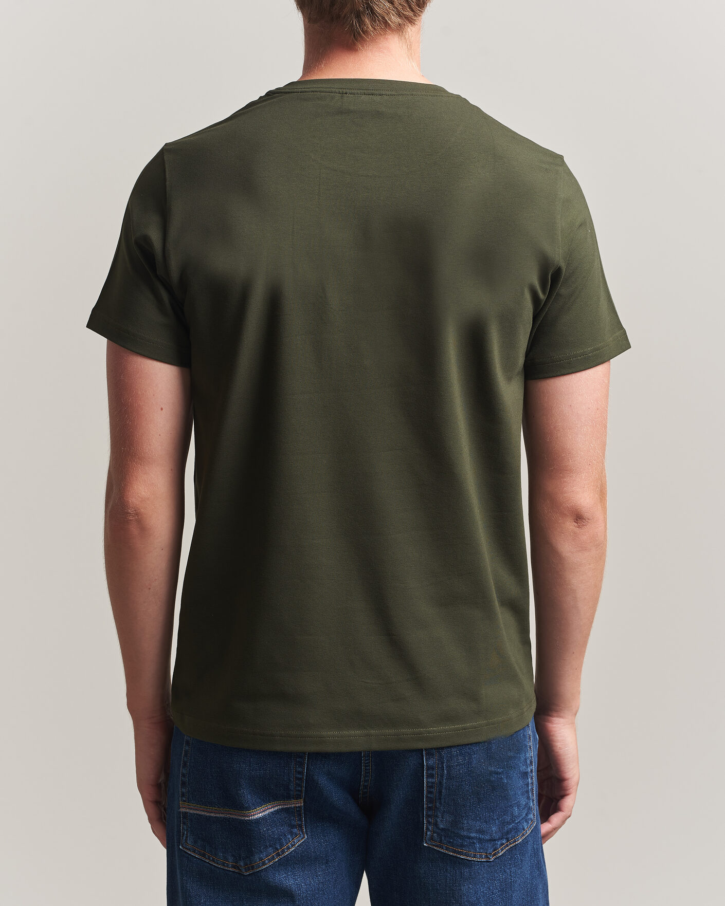 Hombres | Camisetas | Filippa K | Soft Lycra T-Shirt Night Green