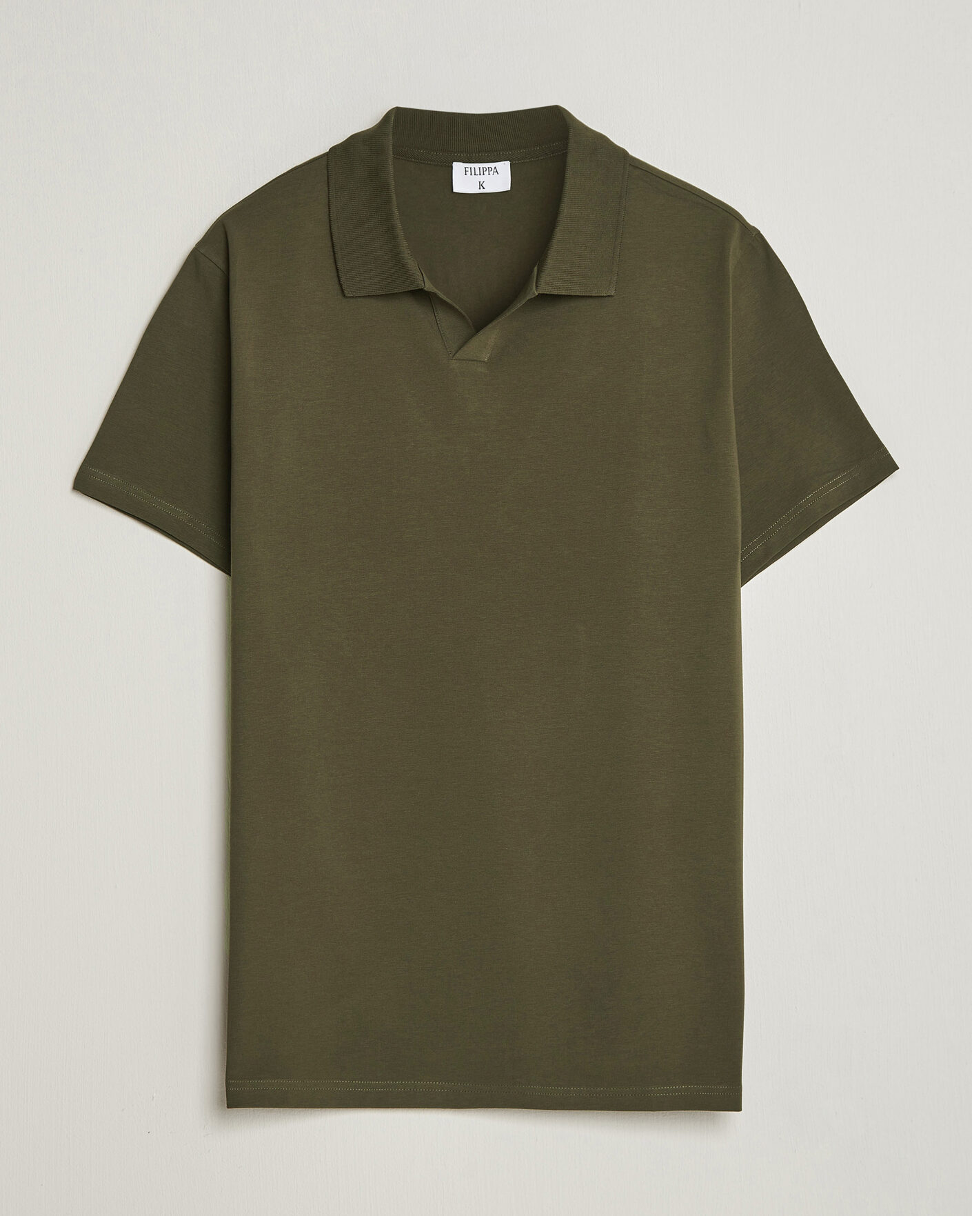 Hombres | Polos | Filippa K | Soft Lycra Polo T-Shirt Ebony Brown