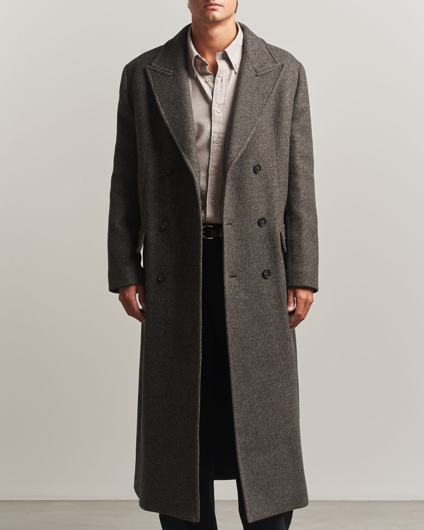 Hombres | Abrigos y chaquetas | Filippa K | Damian Wool Twill Coat Driftwood