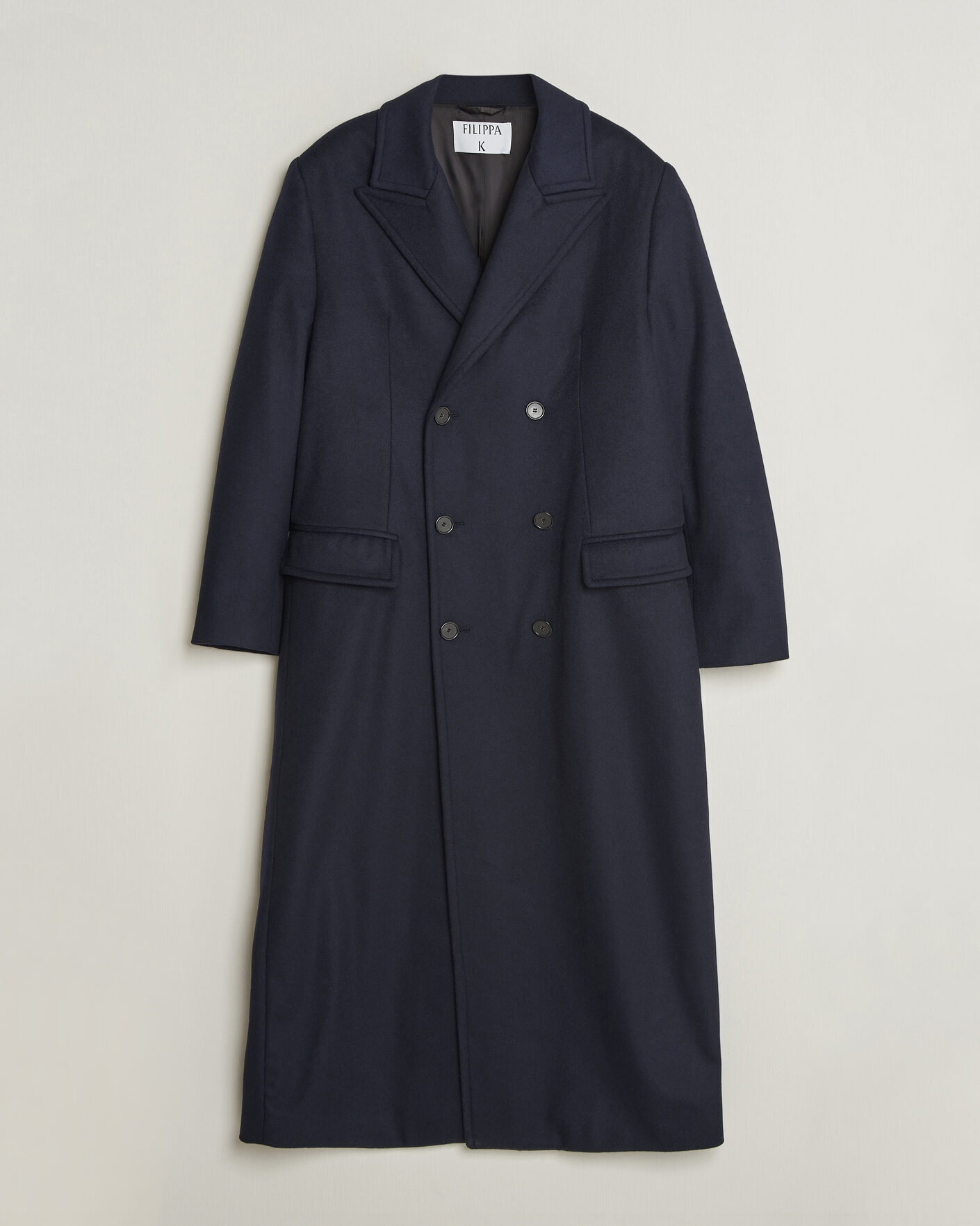 Hombres | Abrigos y chaquetas | Filippa K | Damian Wool Coat French Navy