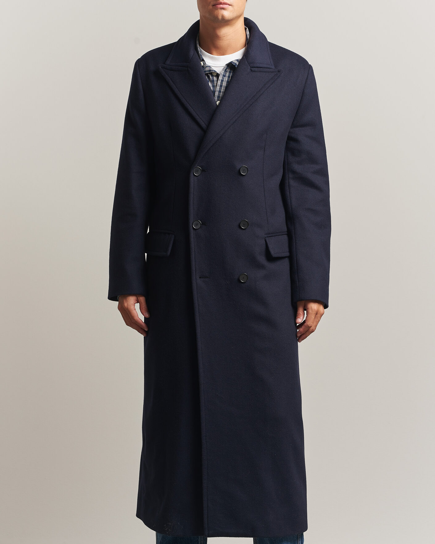 Hombres | Abrigos y chaquetas | Filippa K | Damian Wool Coat French Navy