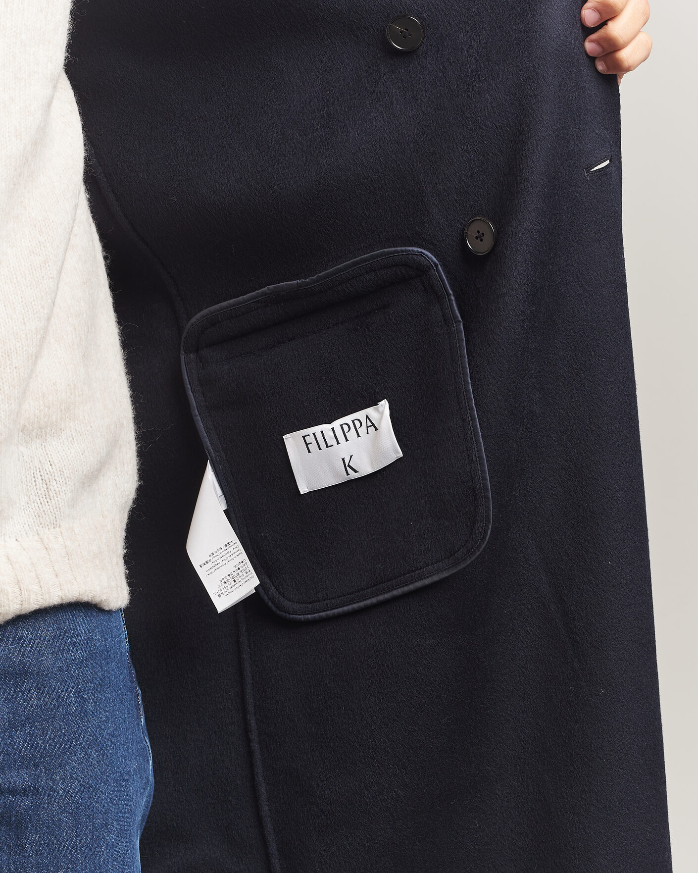 Hombres | Abrigos y chaquetas | Filippa K | Athens Wool Coat Navy