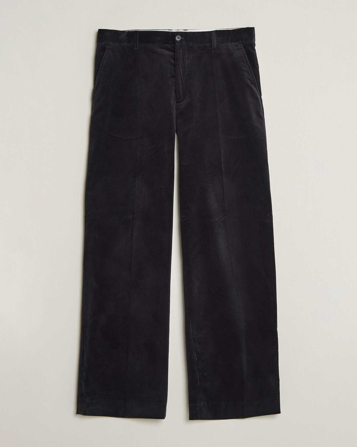 Hombres | Pantalones | Filippa K | Hector Corduroy Trousers Dark Navy