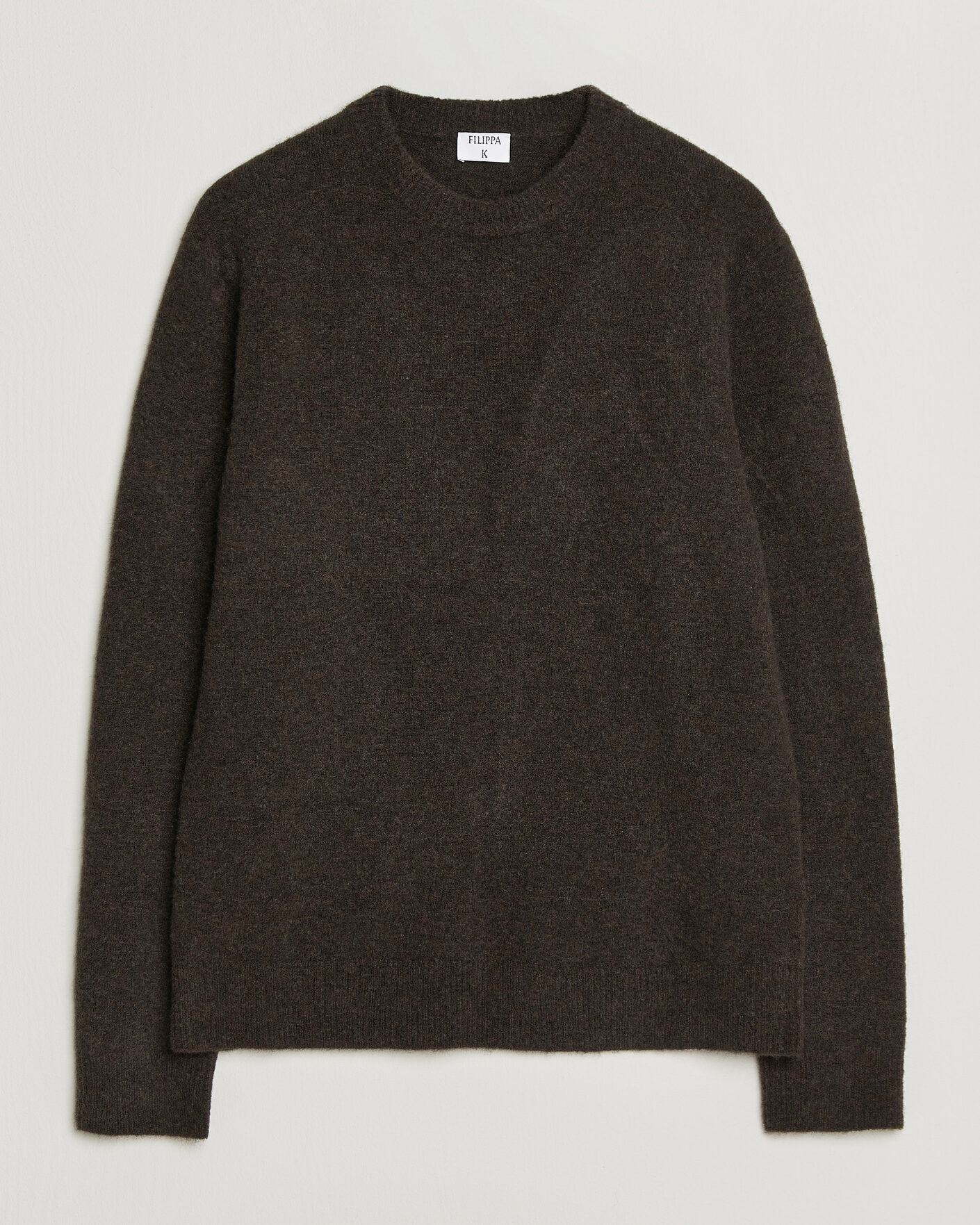 Hombres | Jerséis y prendas de punto | Filippa K | Yak Knitted Sweater Golden Brown