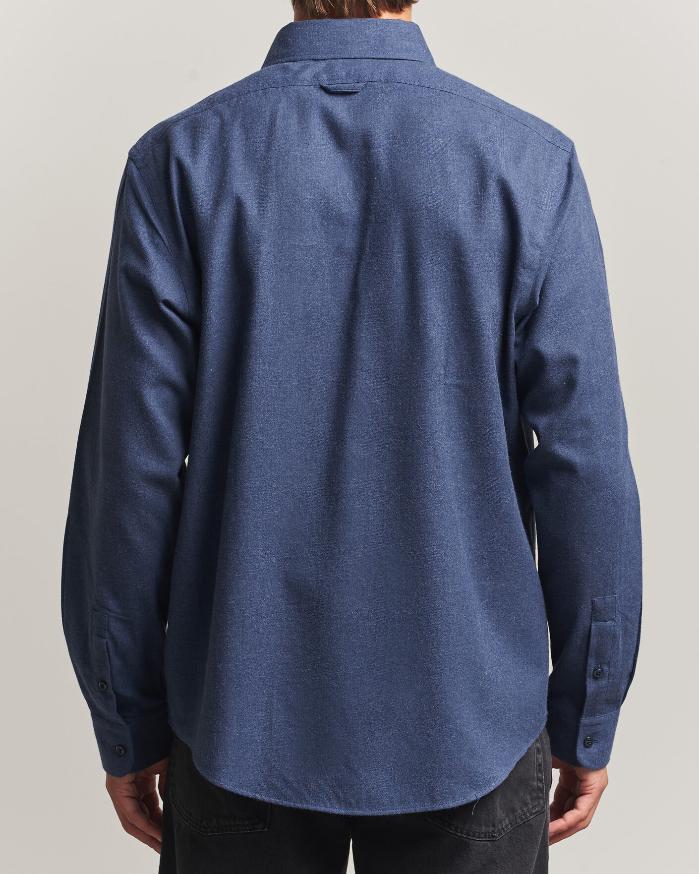 Hombres | Camisas | Filippa K | Zack Flannel Shirt Navy