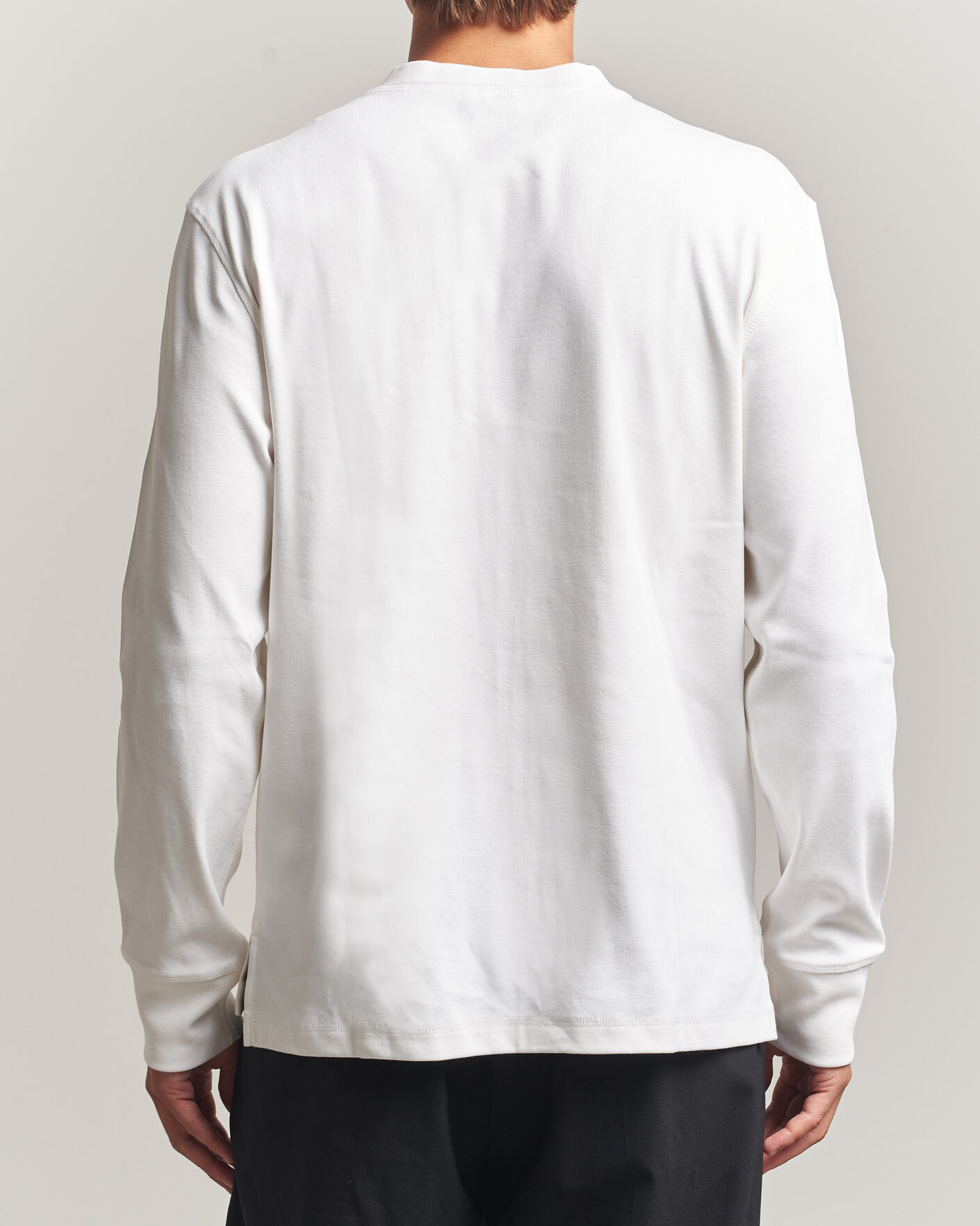 Hombres | Jerséis y prendas de punto | Filippa K | Cotton Rib Henley White