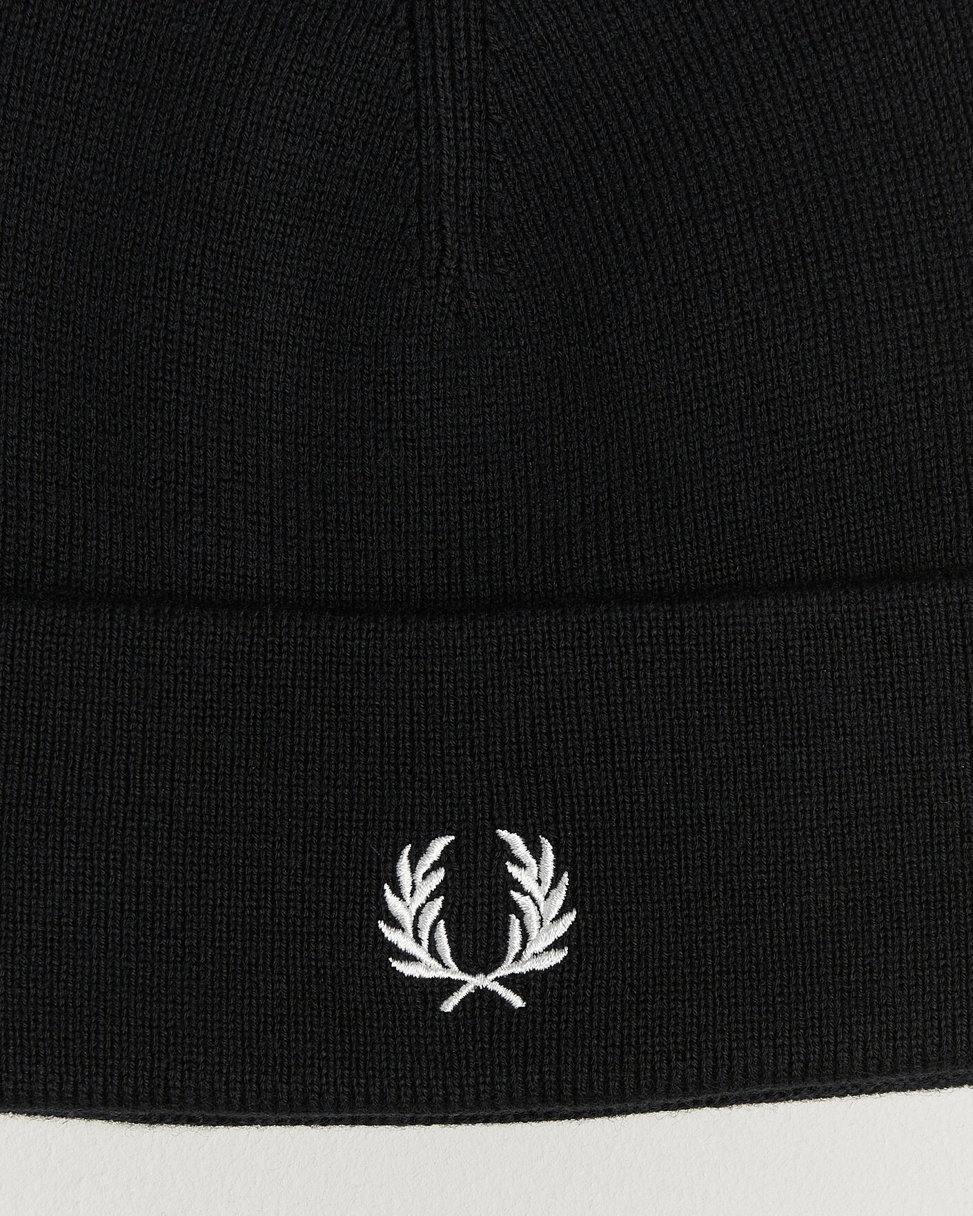 Hombres | Gorros | Fred Perry | Merino Wool Beanie Black