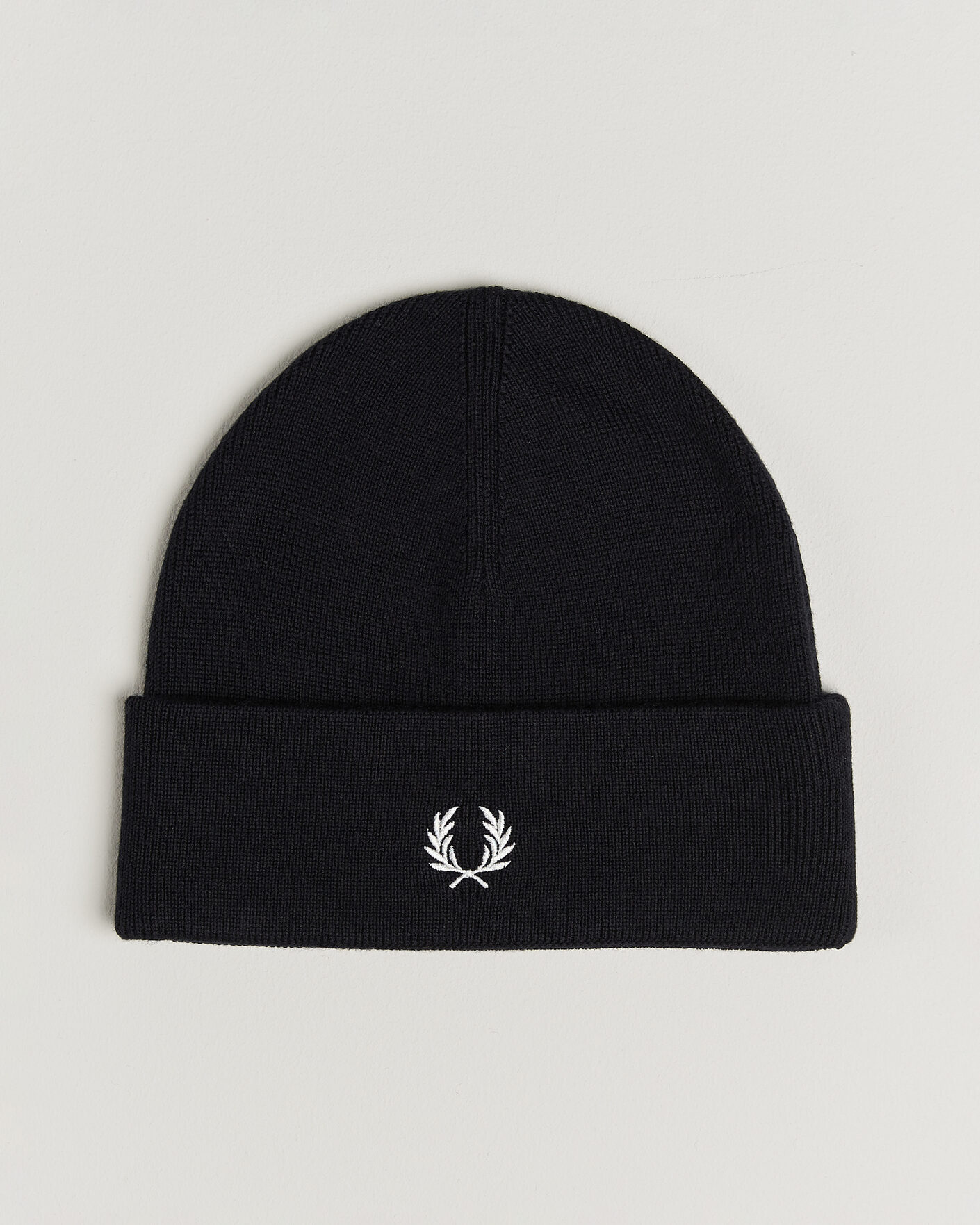 Hombres | Gorros | Fred Perry | Merino Wool Beanie Navy
