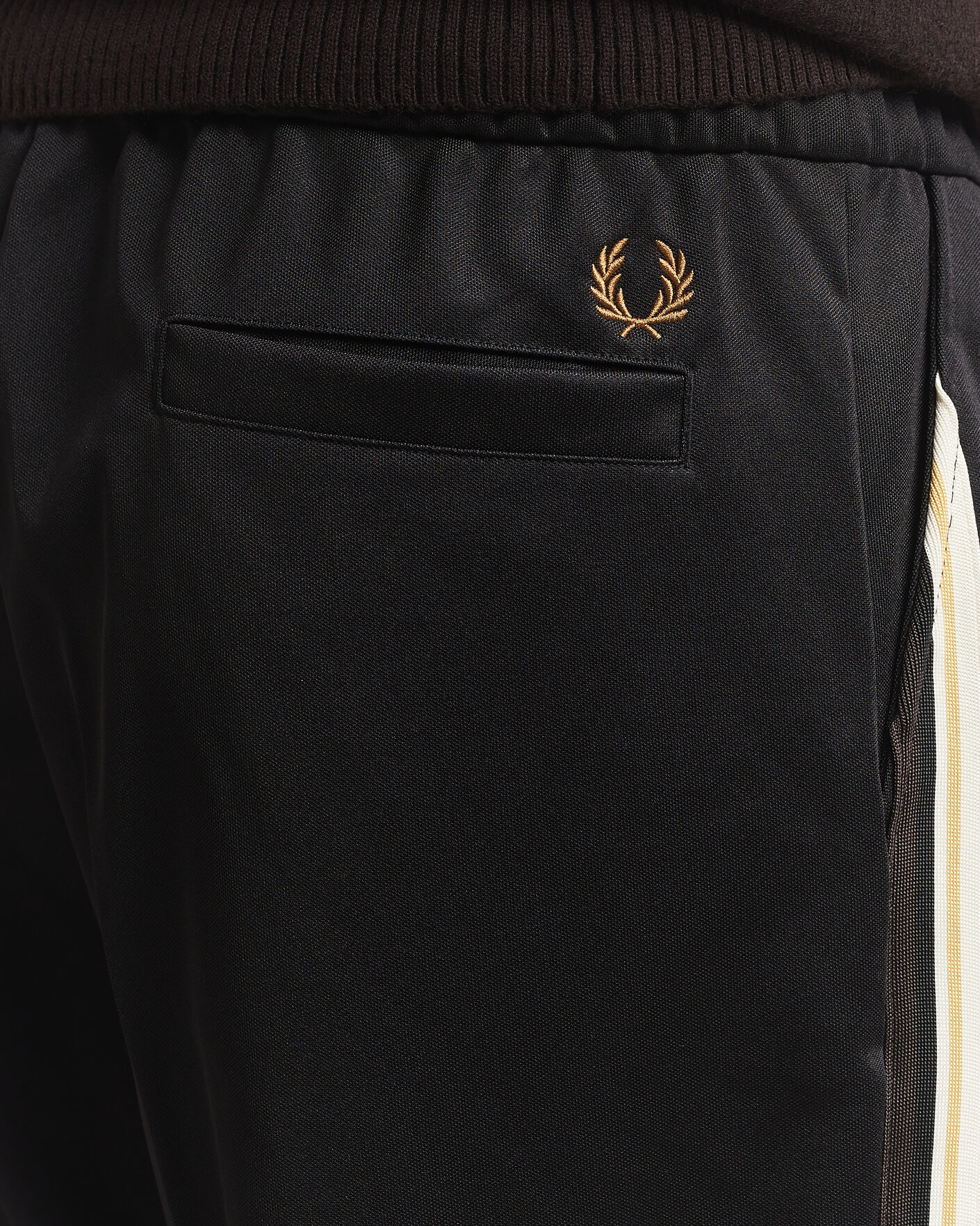 Hombres | Pantalones | Fred Perry | Tipped Taped Track Pants Black