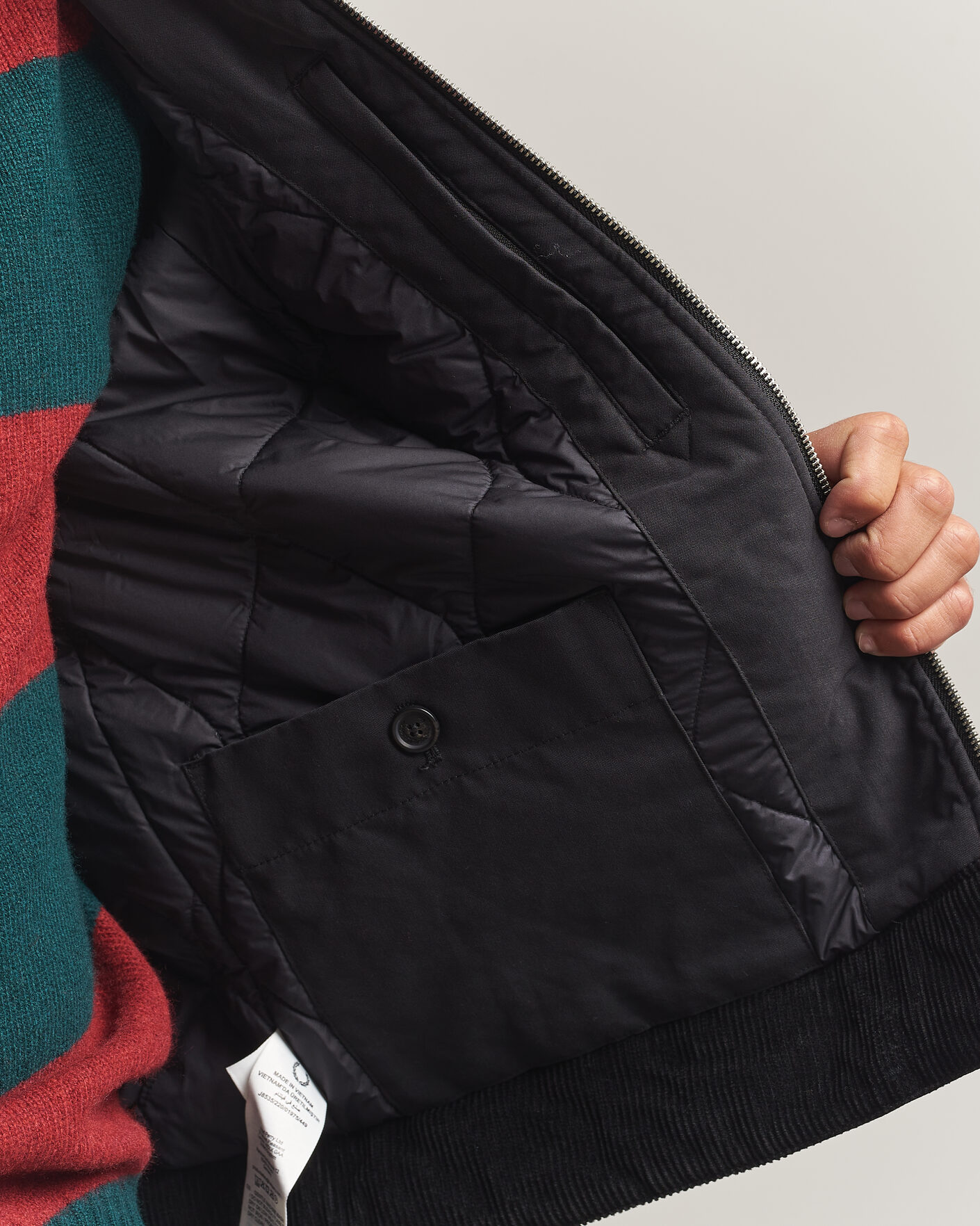 Hombres | Abrigos y chaquetas | Fred Perry | Cotton Caban Jacket Black