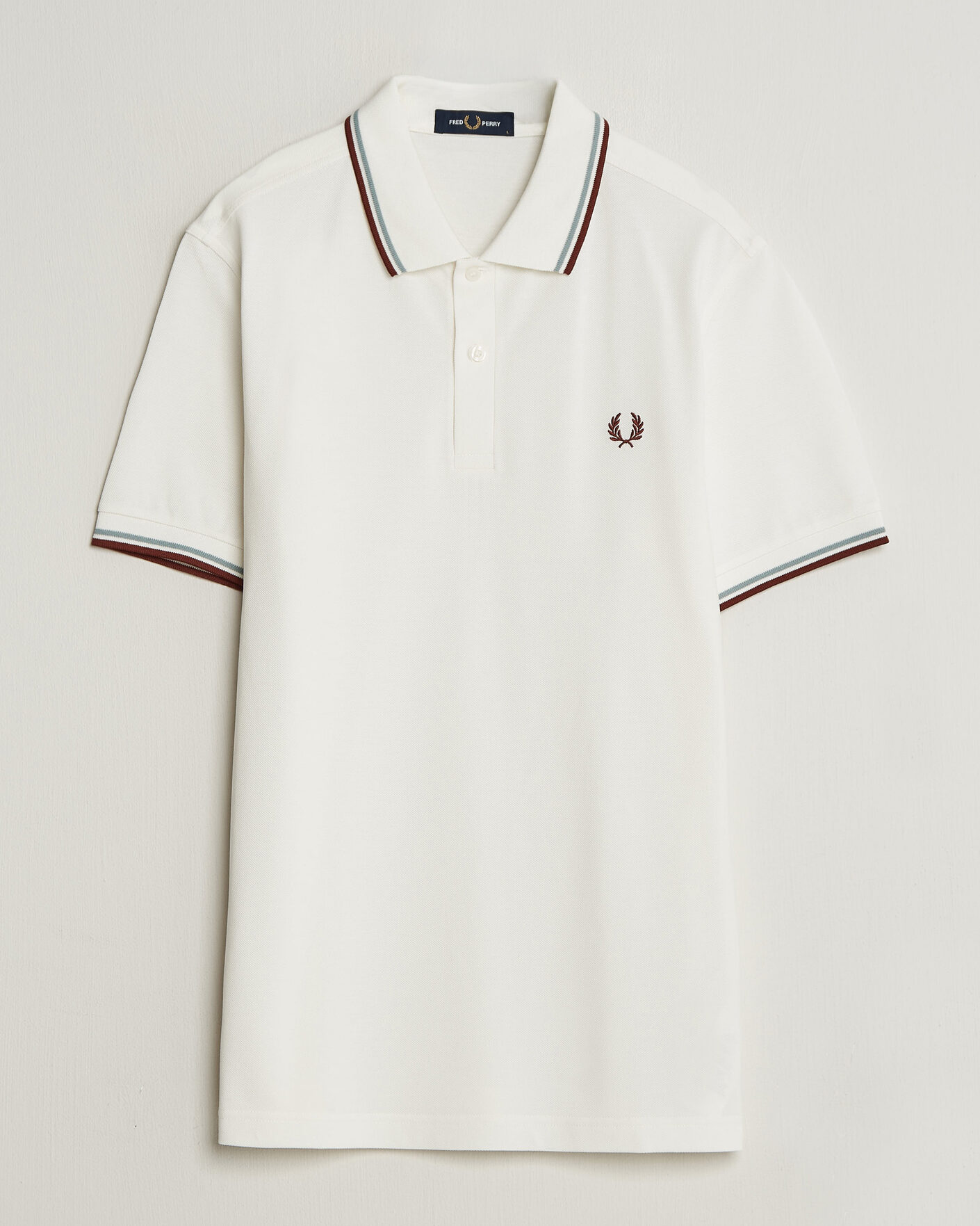 Hombres | Polos | Fred Perry | Twin Tipped Polo Shirt Ecru