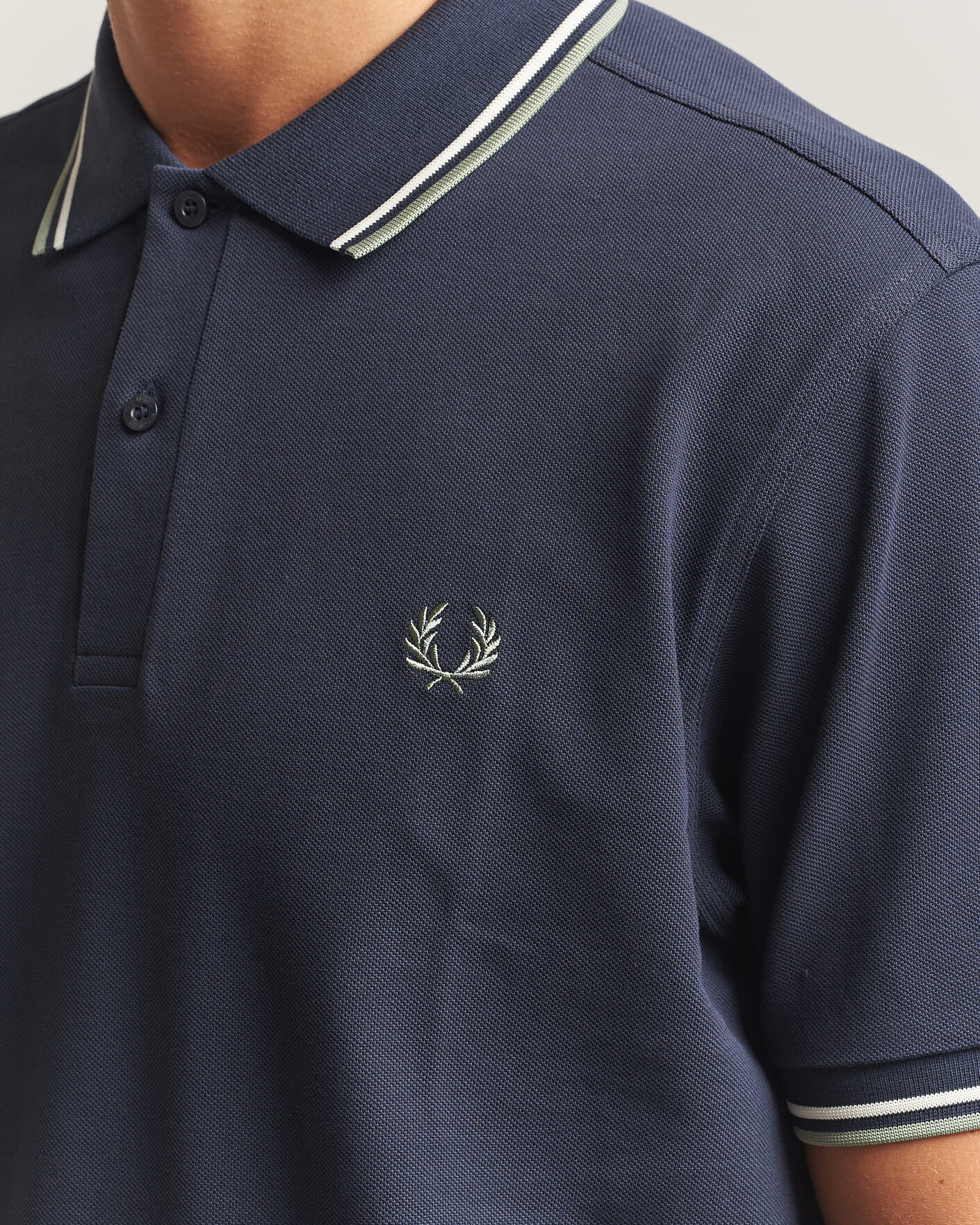 Hombres | Polos | Fred Perry | Twin Tipped Polo Shirt Dark Airforce