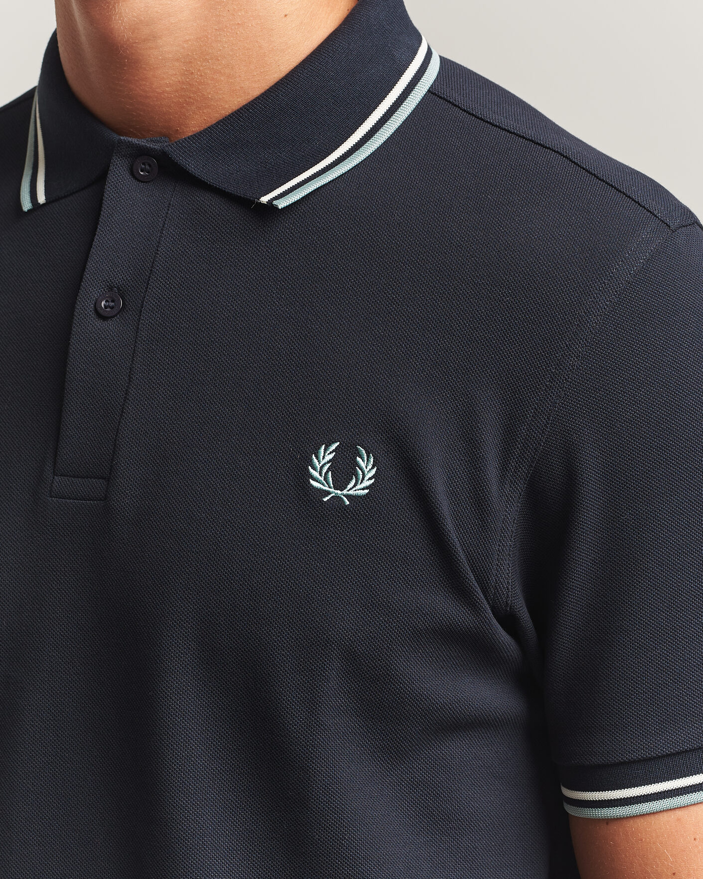 Hombres | Polos | Fred Perry | Twin Tipped Polo Shirt Navy