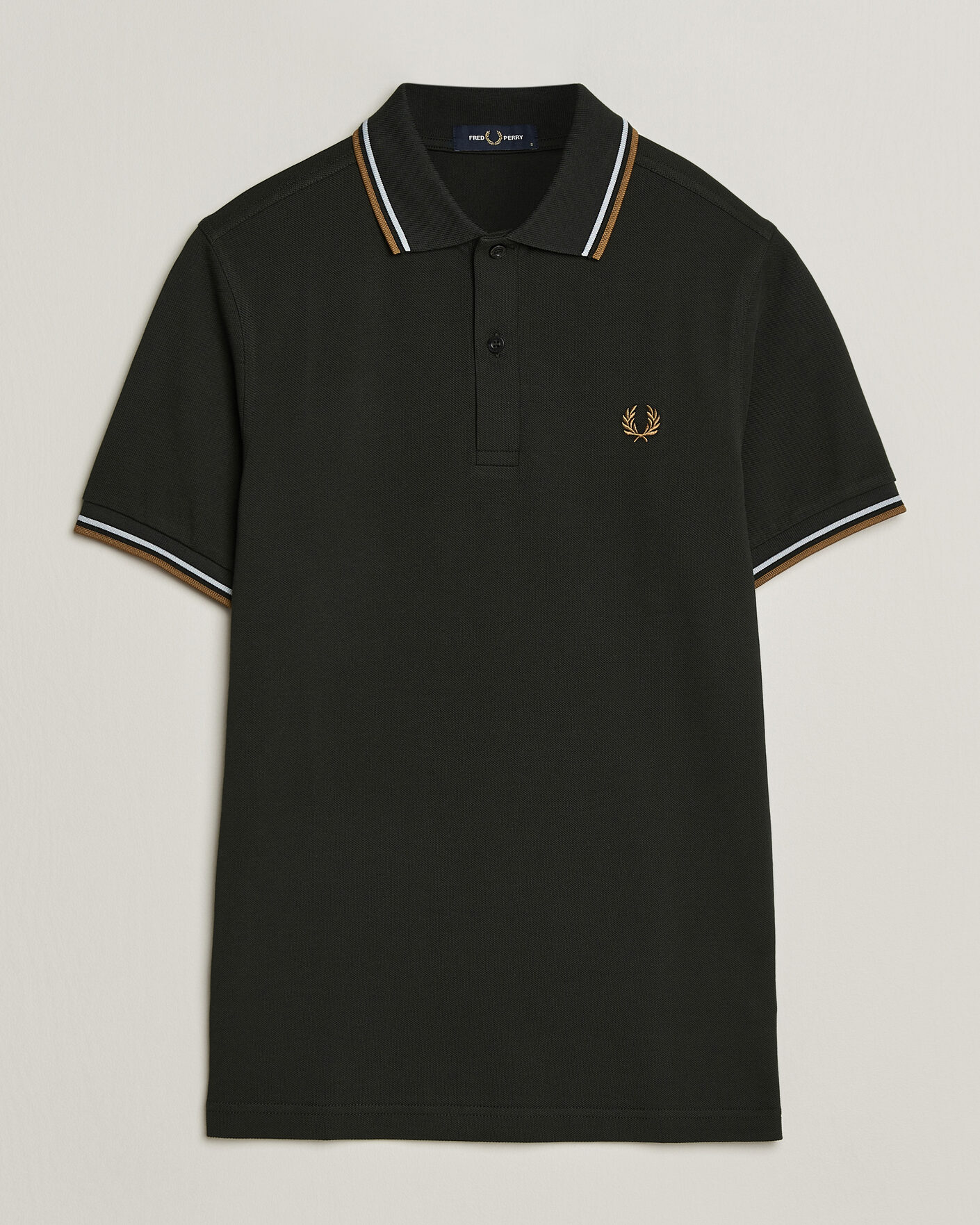 Hombres | Polos | Fred Perry | Twin Tipped Polo Shirt Night Green