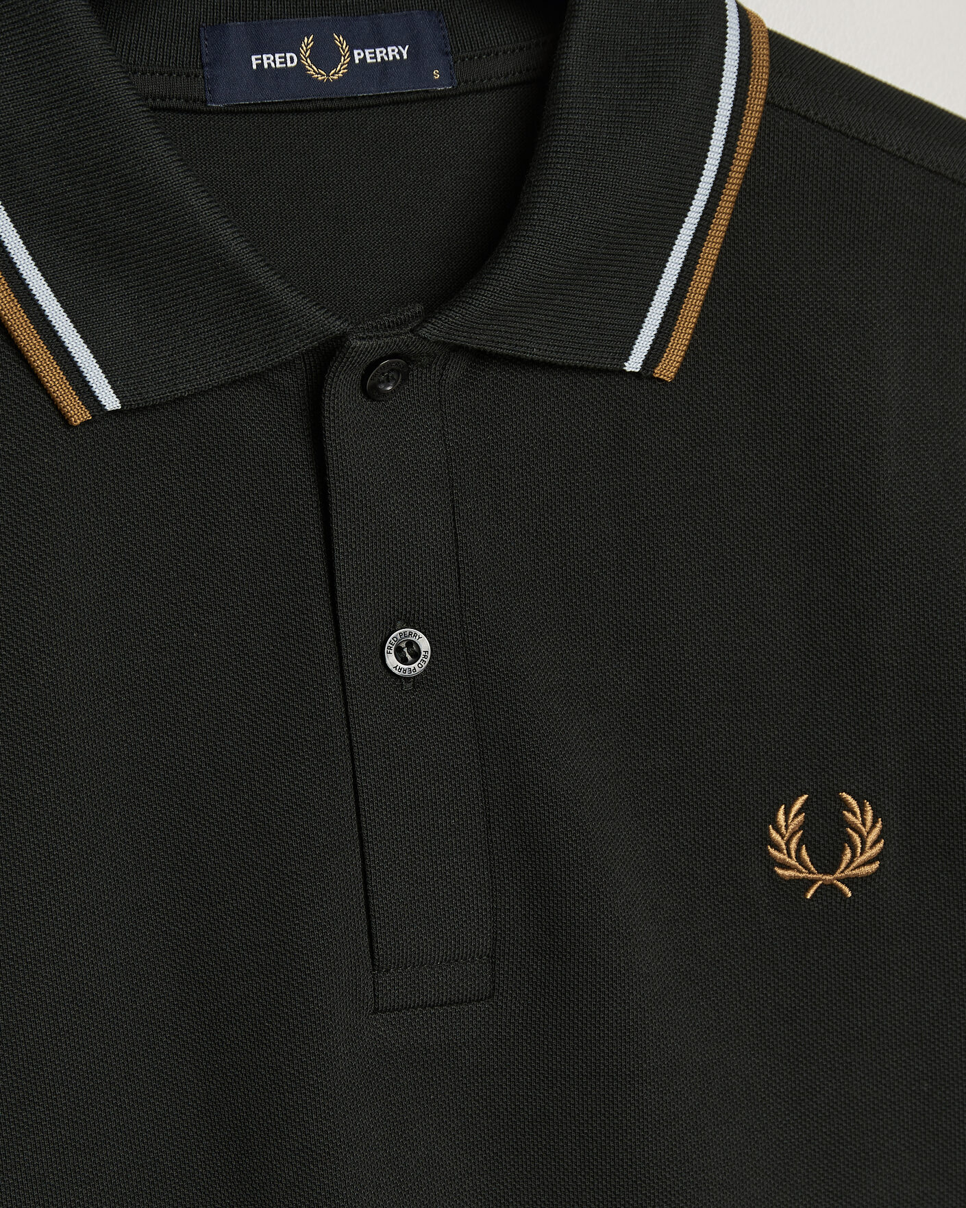 Hombres | Polos | Fred Perry | Twin Tipped Polo Shirt Night Green