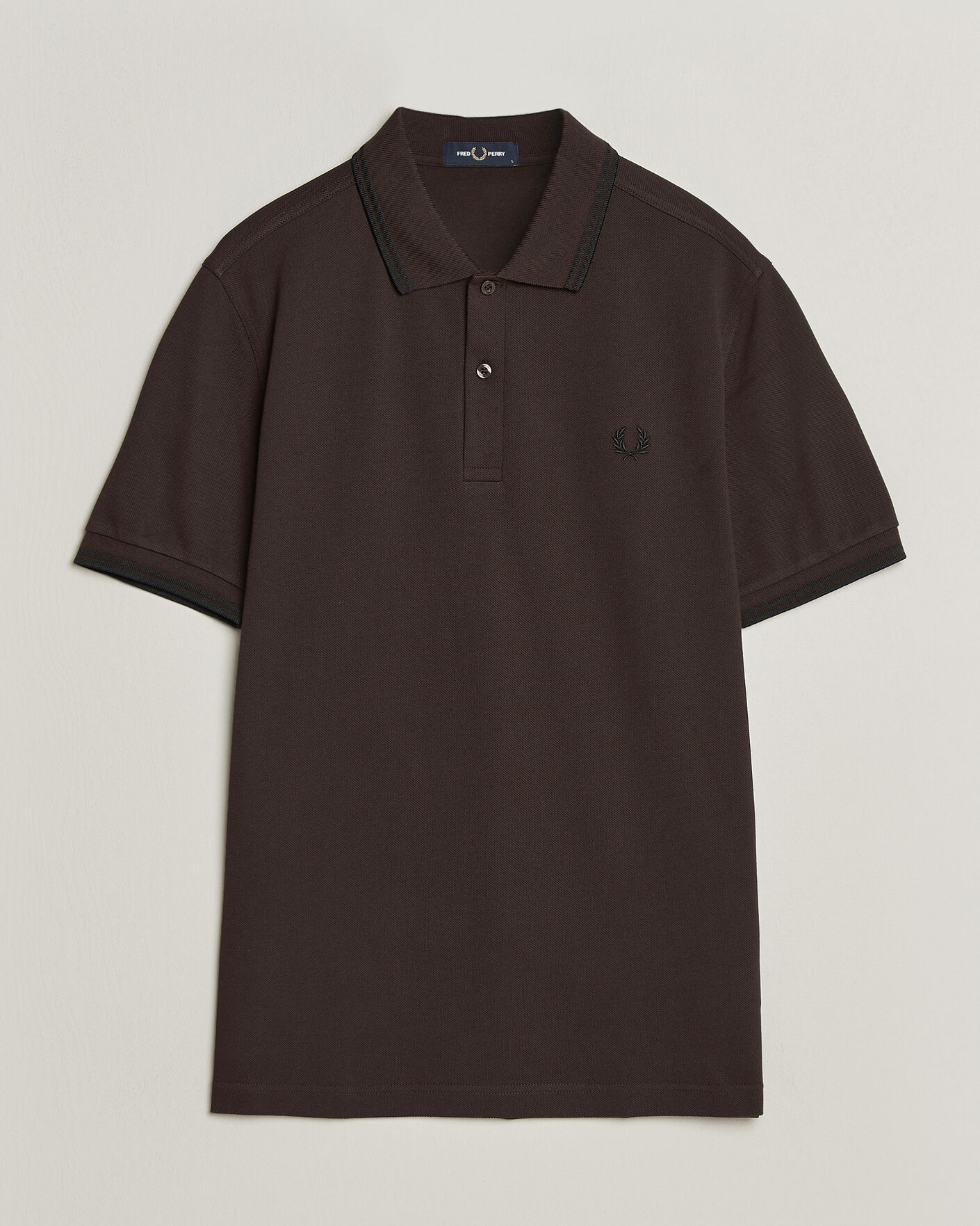Hombres | Polos | Fred Perry | Twin Tipped Polo Shirt Rich Brown