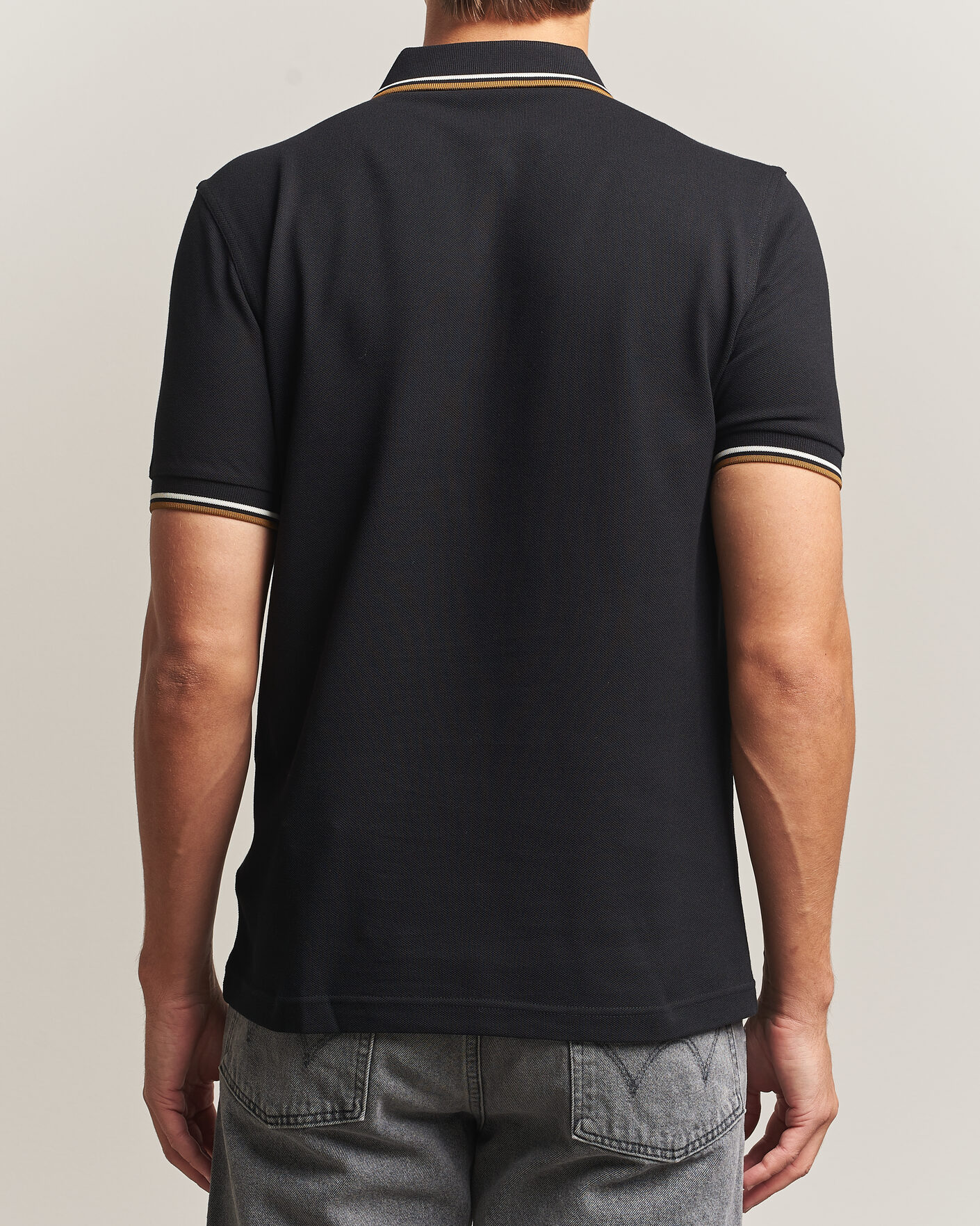 Hombres | Polos | Fred Perry | Twin Tipped Polo Shirt Black