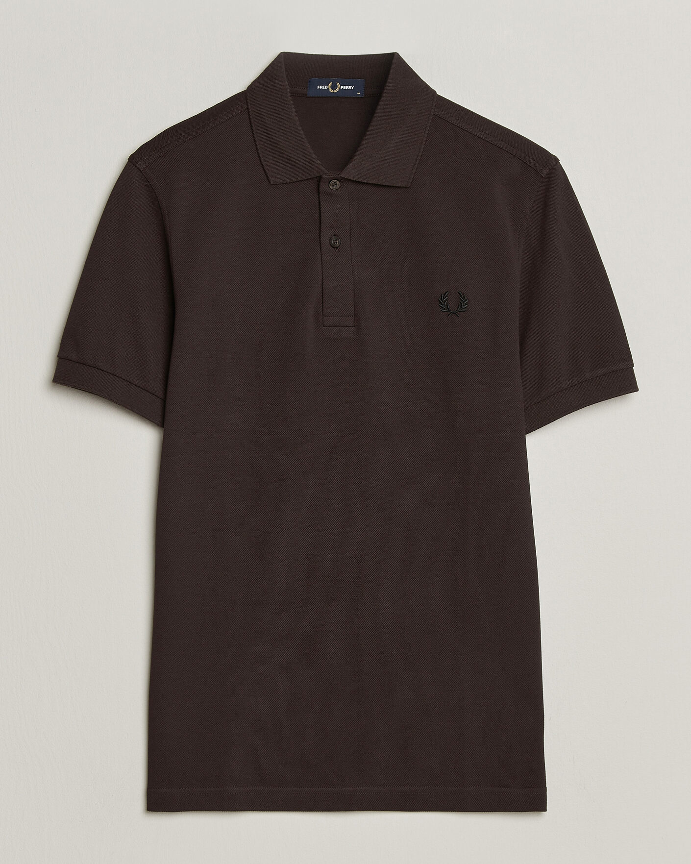 Hombres | Polos | Fred Perry | Plain Polo Shirt Night Rich Brown