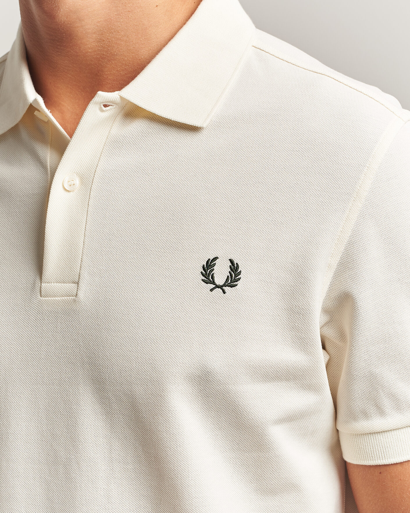 Hombres | Polos | Fred Perry | Plain Polo Shirt Night Ecru