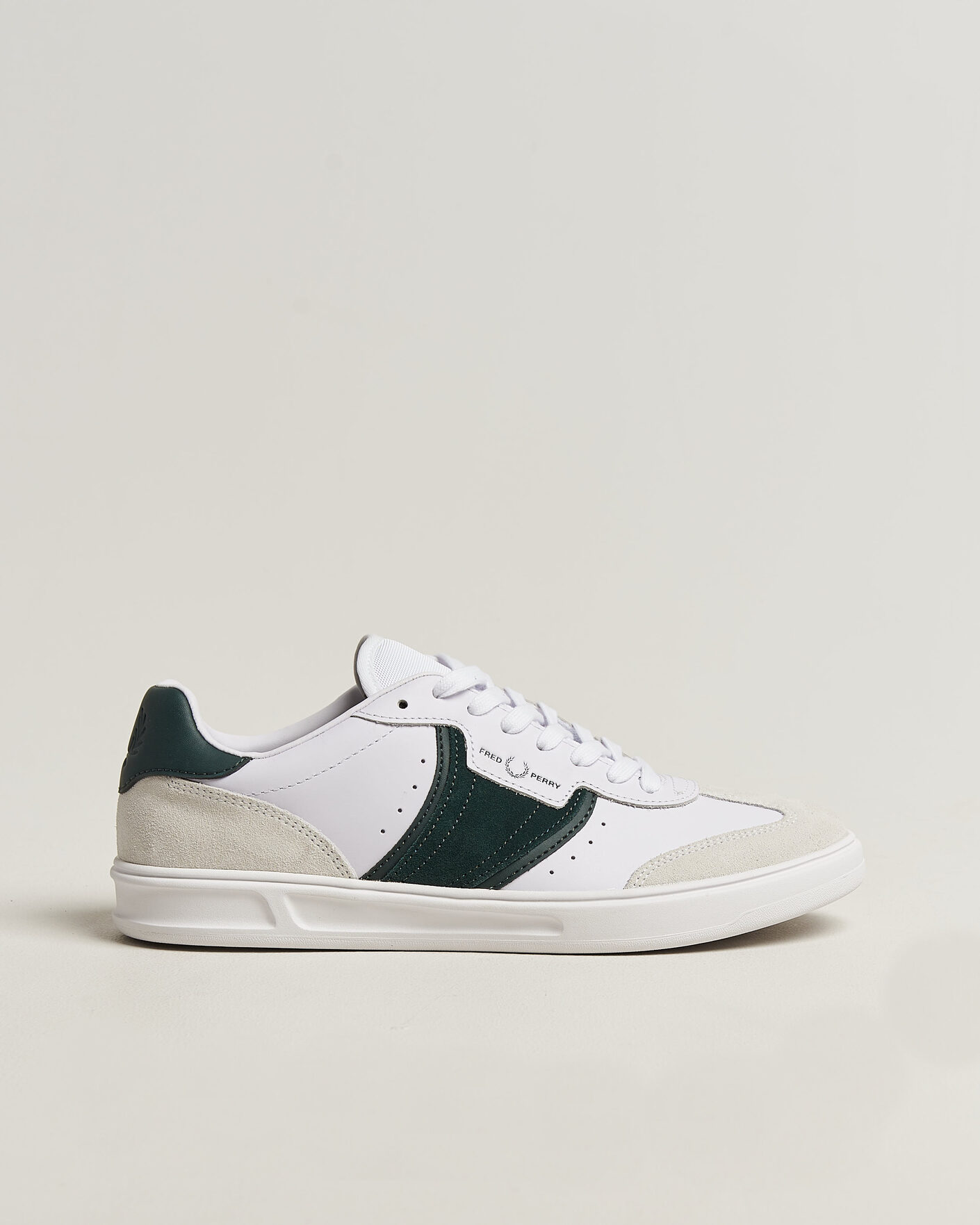 Hombres | Zapatillas | Fred Perry | B4 Leather/Suede Sneaker White
