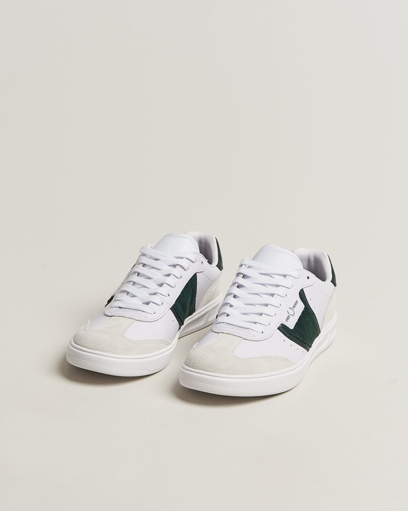 Hombres | Zapatillas | Fred Perry | B4 Leather/Suede Sneaker White