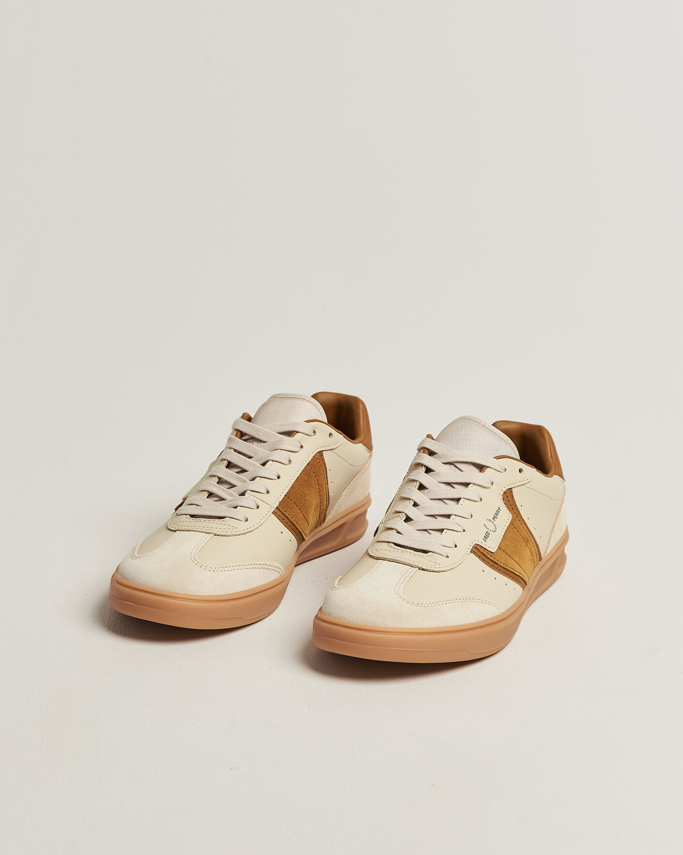 Hombres | Zapatillas | Fred Perry | B4 Leather/Suede Sneaker Oatmeal