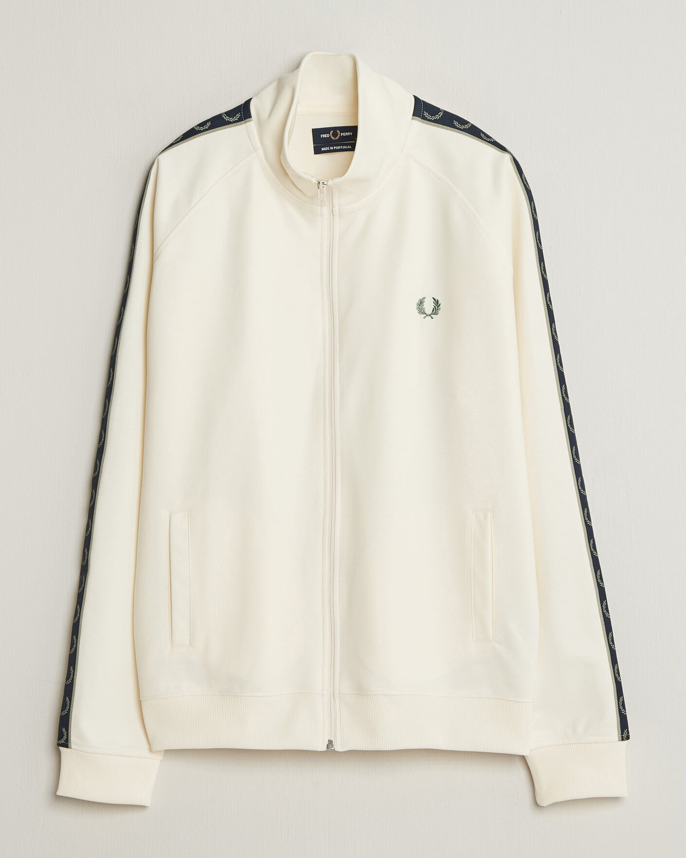 Hombres | Jerséis y prendas de punto | Fred Perry | Taped Track Jacket Ecru