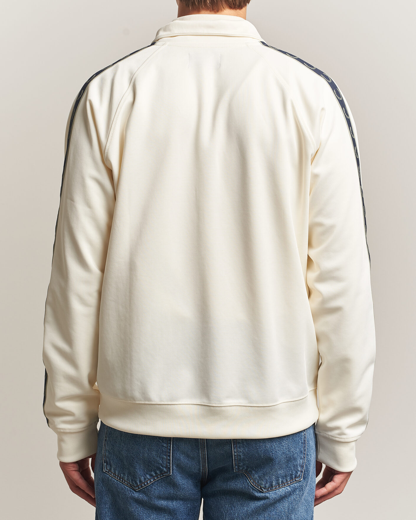 Hombres | Jerséis y prendas de punto | Fred Perry | Taped Track Jacket Ecru