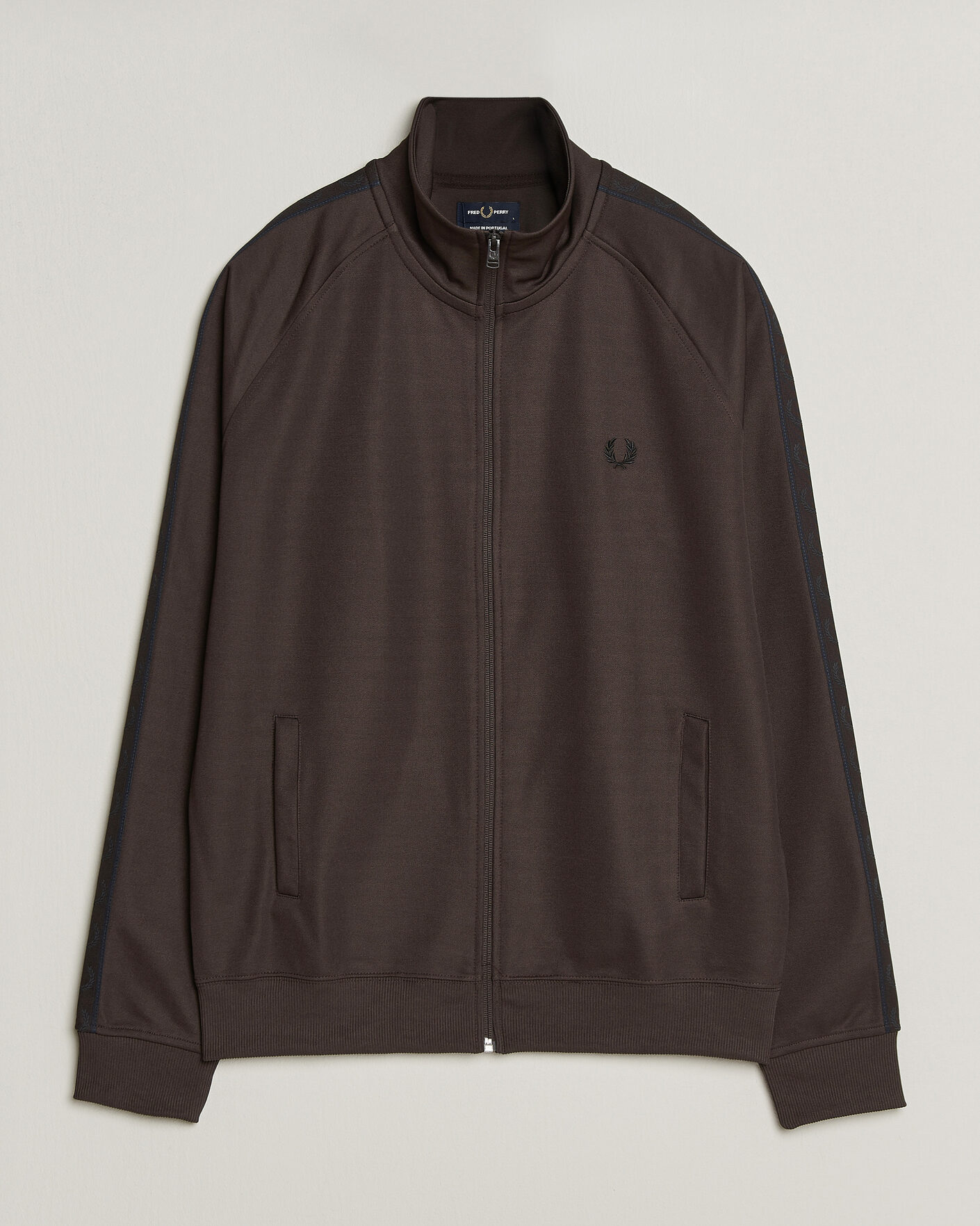 Hombres | Jerséis y prendas de punto | Fred Perry | Taped Track Jacket Rich Brown