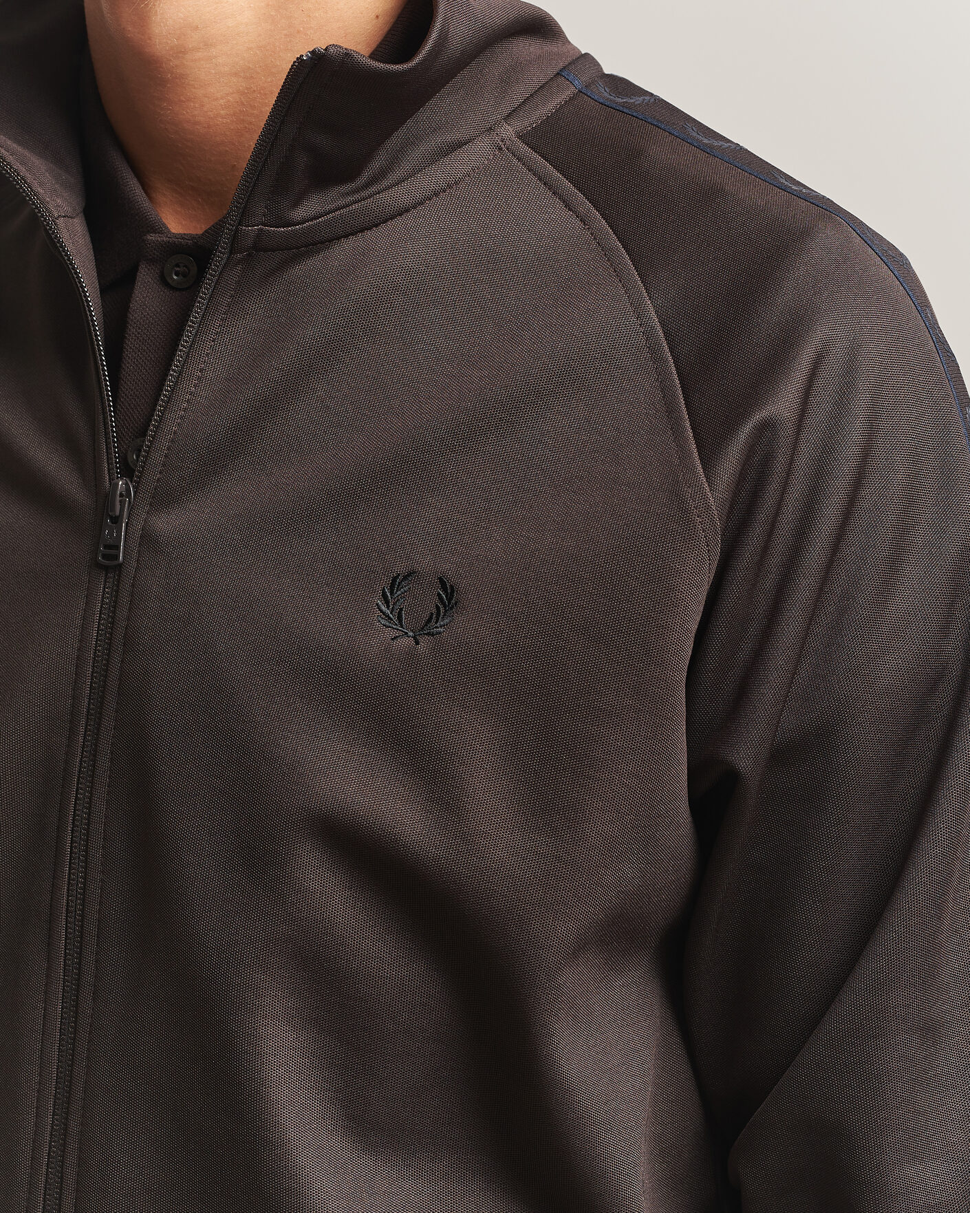 Hombres | Jerséis y prendas de punto | Fred Perry | Taped Track Jacket Rich Brown