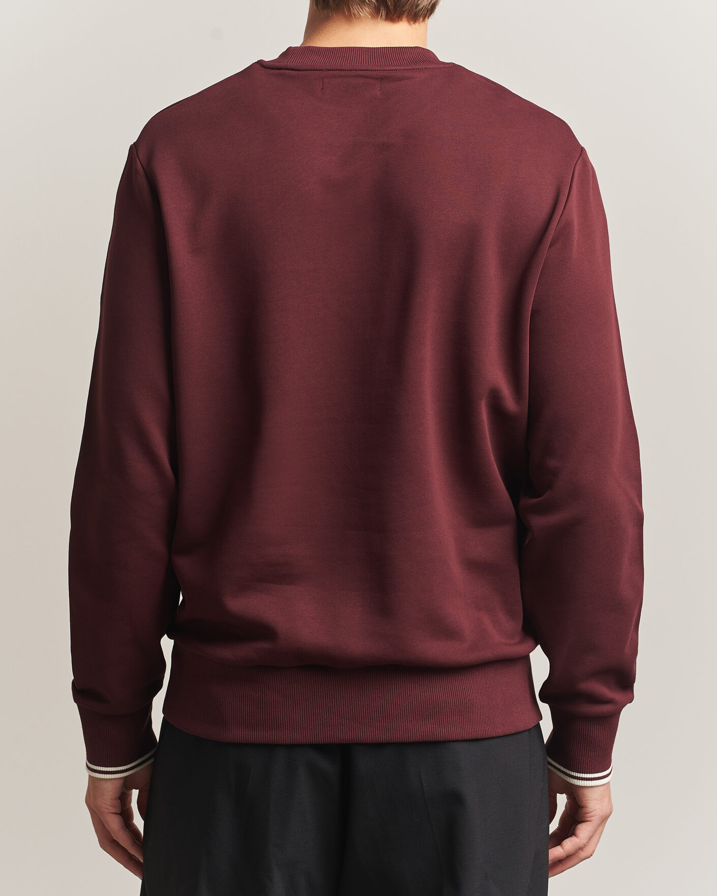 Hombres | Jerséis y prendas de punto | Fred Perry | Crew Neck Sweatshirt Oxblood
