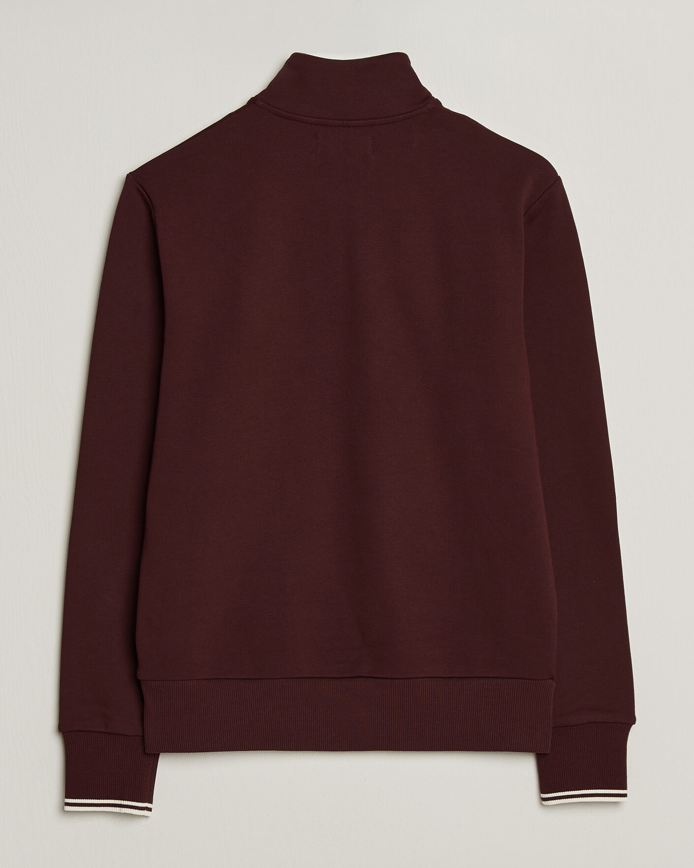 Hombres | Jerséis y prendas de punto | Fred Perry | Half Zip Sweatshirt Oxblood