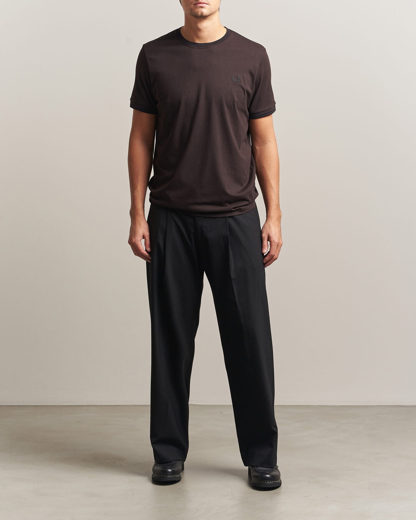 Hombres | Camisetas | Fred Perry | Twin Tipped T-Shirt Rich Brown