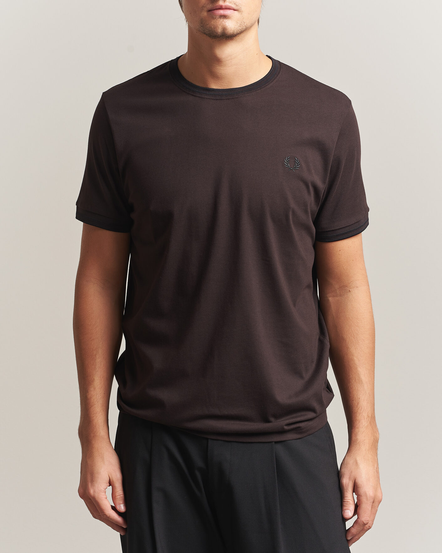 Hombres | Camisetas | Fred Perry | Twin Tipped T-Shirt Rich Brown