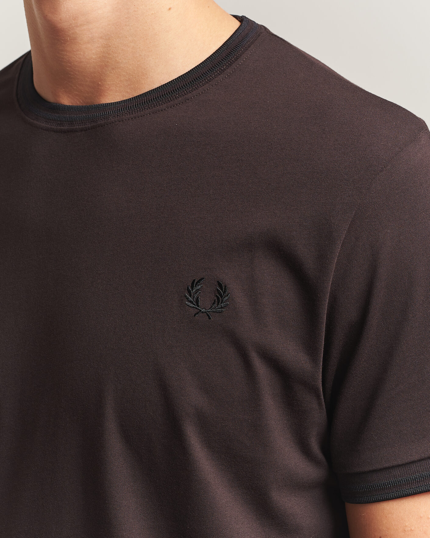 Hombres | Camisetas | Fred Perry | Twin Tipped T-Shirt Rich Brown