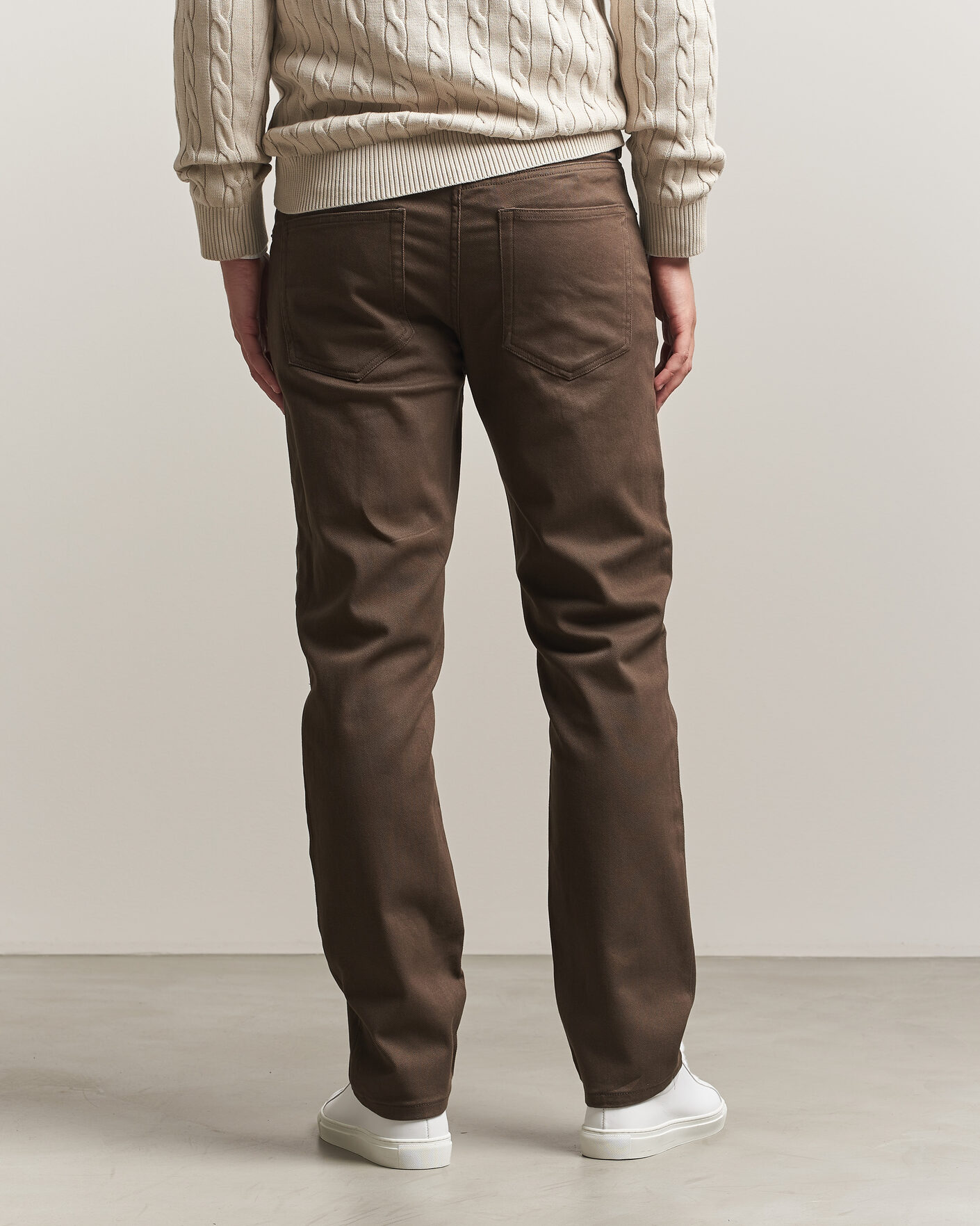 Hombres | Pantalones | Gant | Regular Fit Soft Twill 5-Pocket Pants Shadow Brown