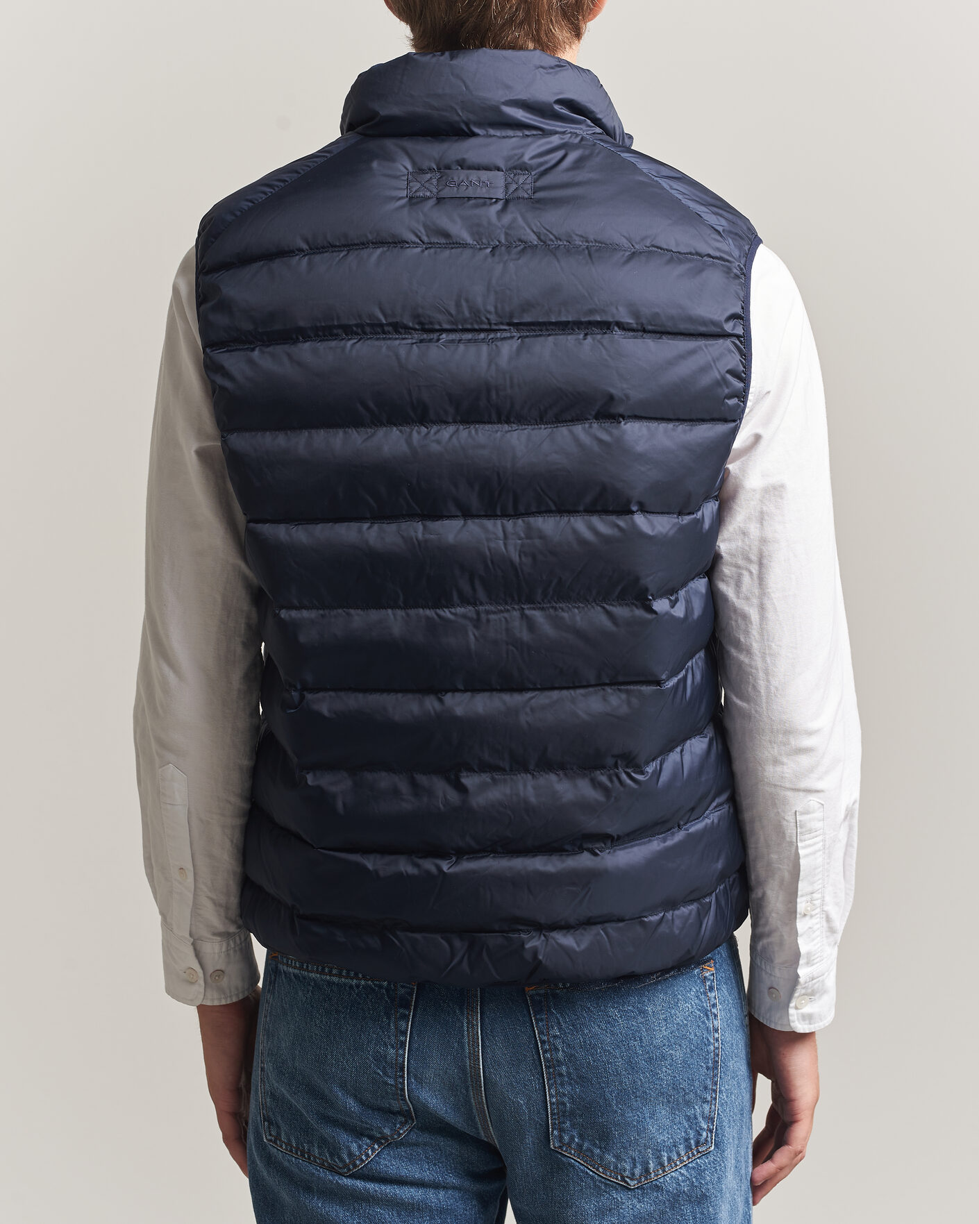 Hombres | Chalecos | Gant | Light Down Vest Evening Blue