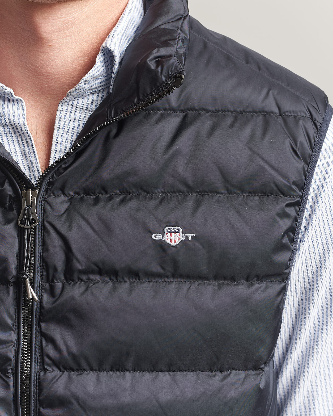 Hombres | Chalecos | Gant | Light Down Vest Black