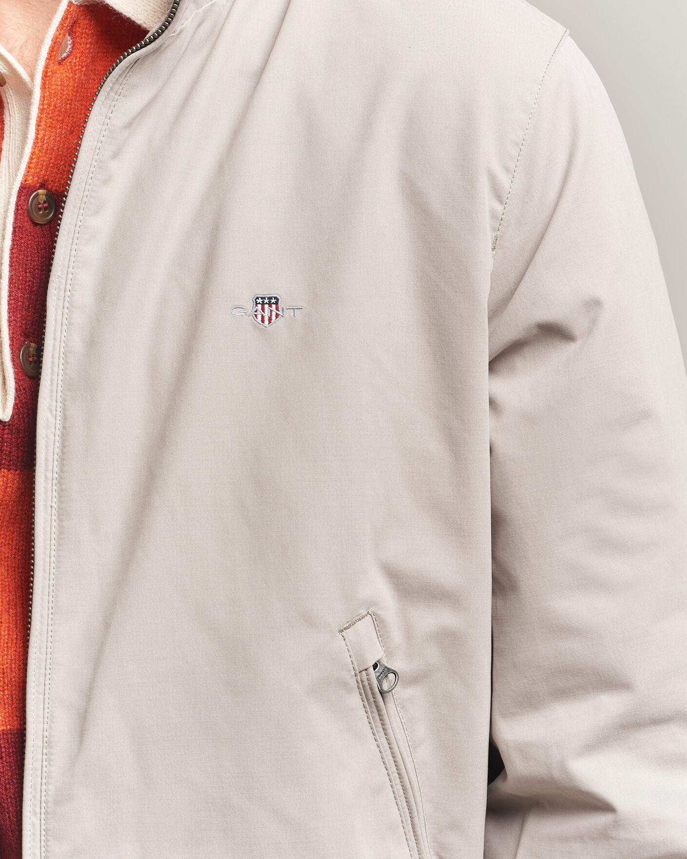 Hombres | Abrigos y chaquetas | Gant | Hampshire Jacket Mist Taupe