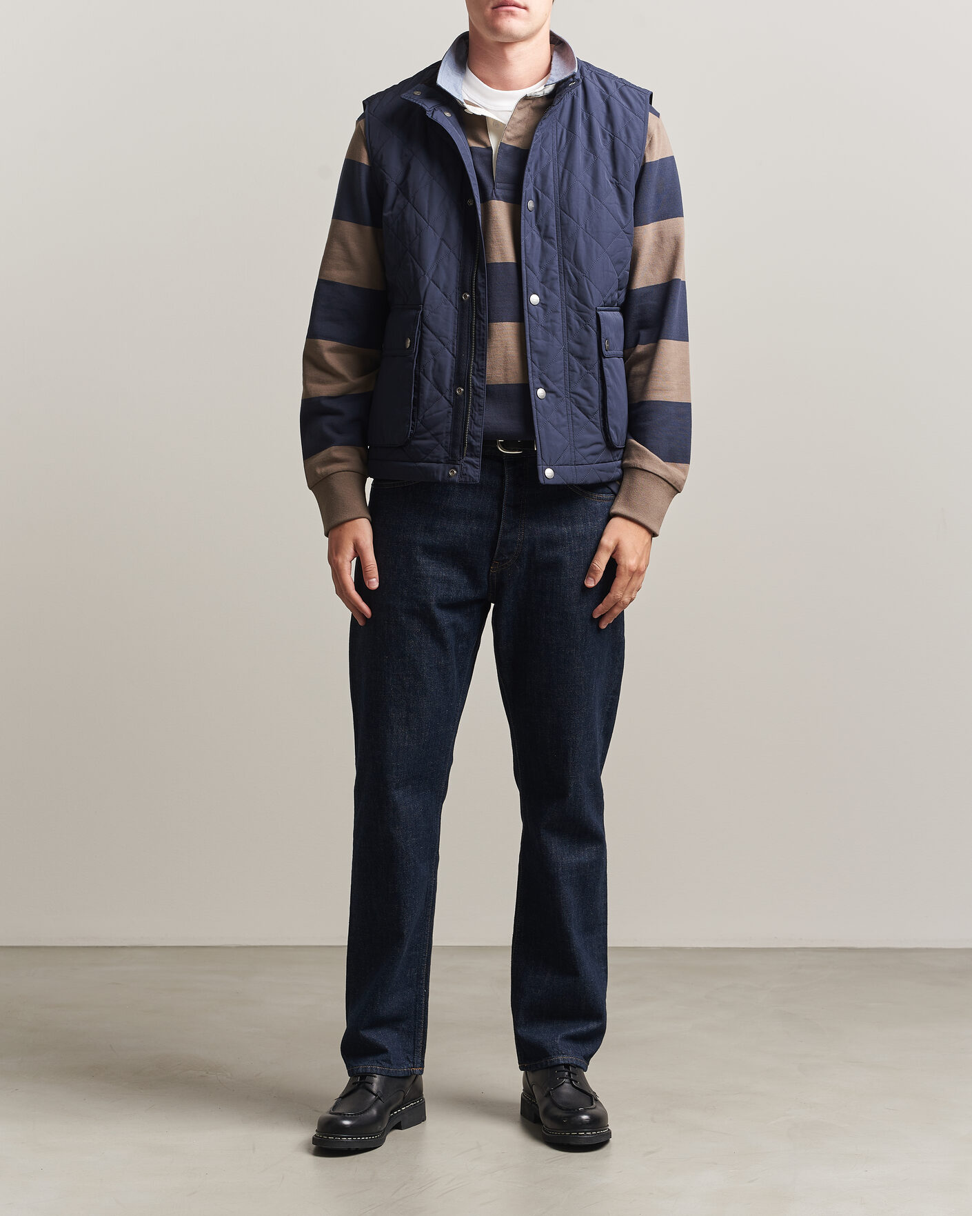 Hombres | Chalecos | Gant | Classic Quilted Vest Evening Blue