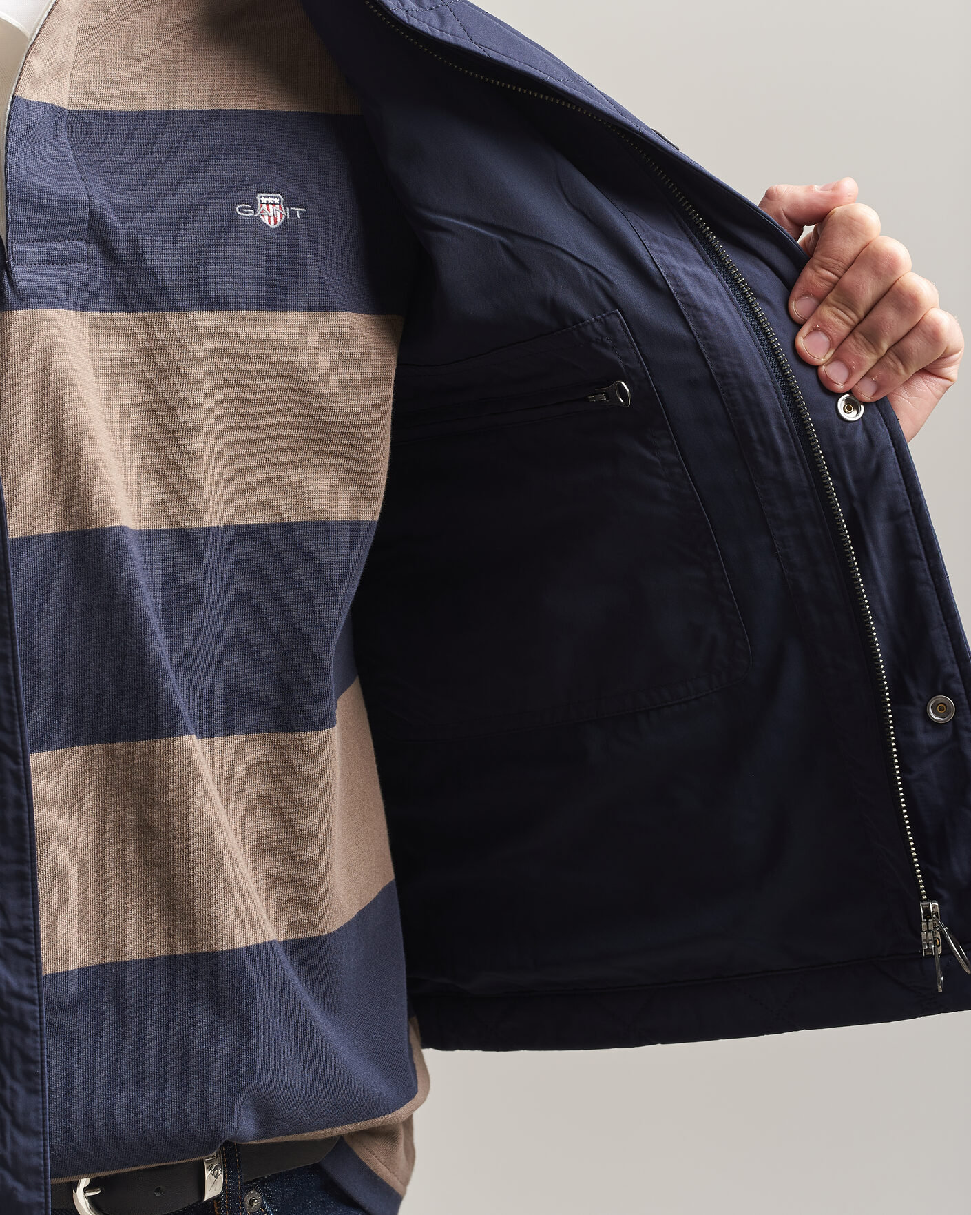 Hombres | Chalecos | Gant | Classic Quilted Vest Evening Blue