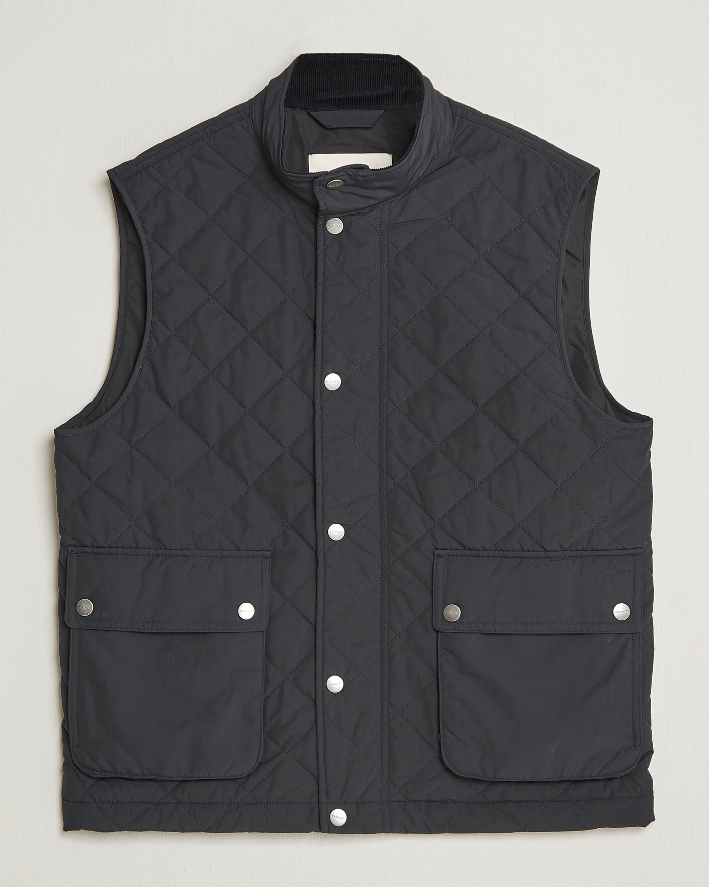 Hombres | Chalecos | Gant | Classic Quilted Vest Black