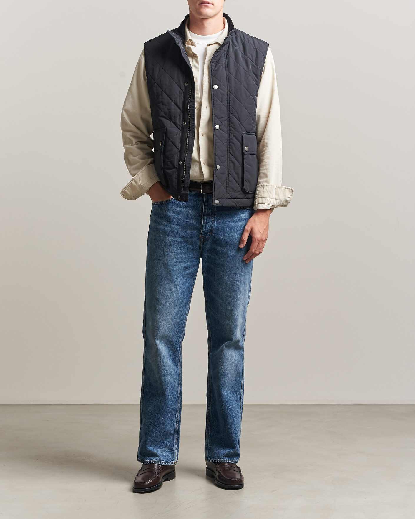 Hombres | Chalecos | Gant | Classic Quilted Vest Black